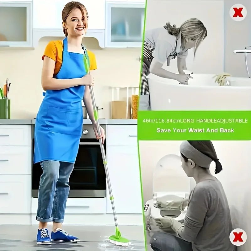 1 multifunctional retractable long handle cleaning brush set - for floor, tile and bathtub bathroom cleaning tools Brush cleanin - DivineLink1 | Electronics, Fitness, Household Essentials | Shop