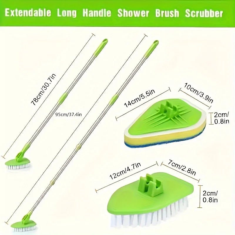 1 multifunctional retractable long handle cleaning brush set - for floor, tile and bathtub bathroom cleaning tools Brush cleanin - DivineLink1 | Electronics, Fitness, Household Essentials | Shop