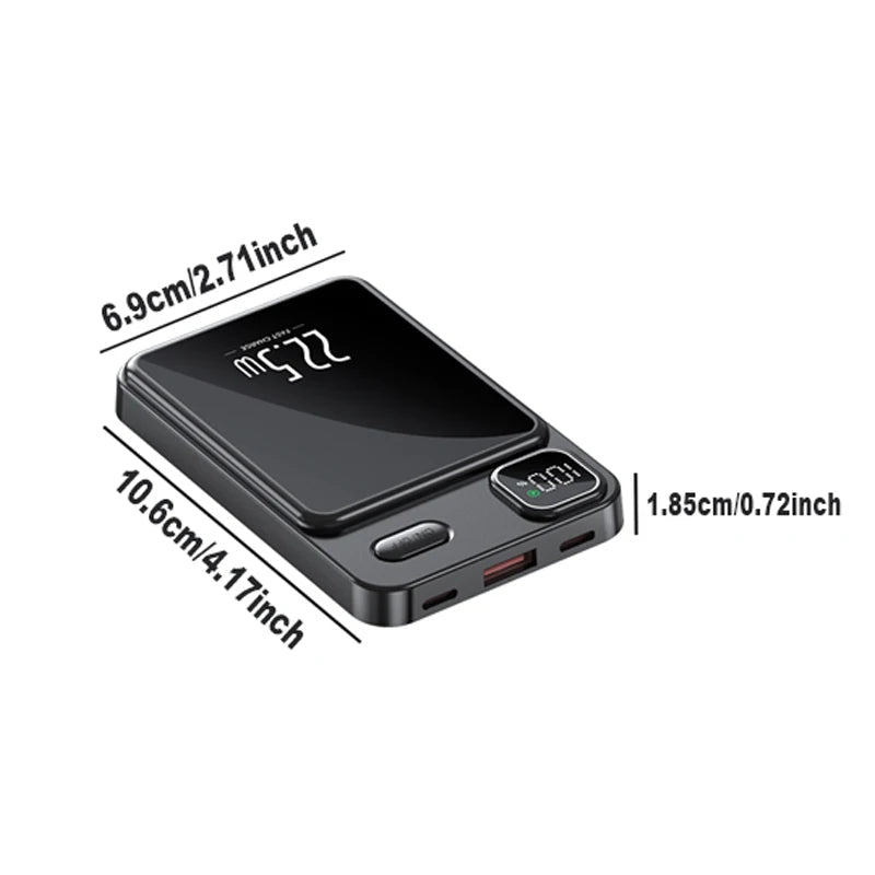 10000mAh Capacity Power Bank Magnetic Wireless 22.5W Ultra Super Fast Charging Magnetic Power Bank For Iphone15 Samsung - DivineLink1 | Electronics, Fitness, Household Essentials | Shop
