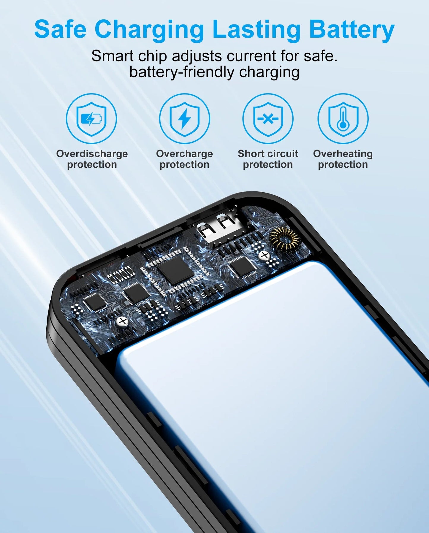 12000mAh Ultra Portable Charger Power Bank with Built - in AC Wall Plug& 2 Cables,LED Display,3 Ports,PD20W USB - C Fast Charging - DivineLink1 | Electronics, Fitness, Household Essentials | Shop
