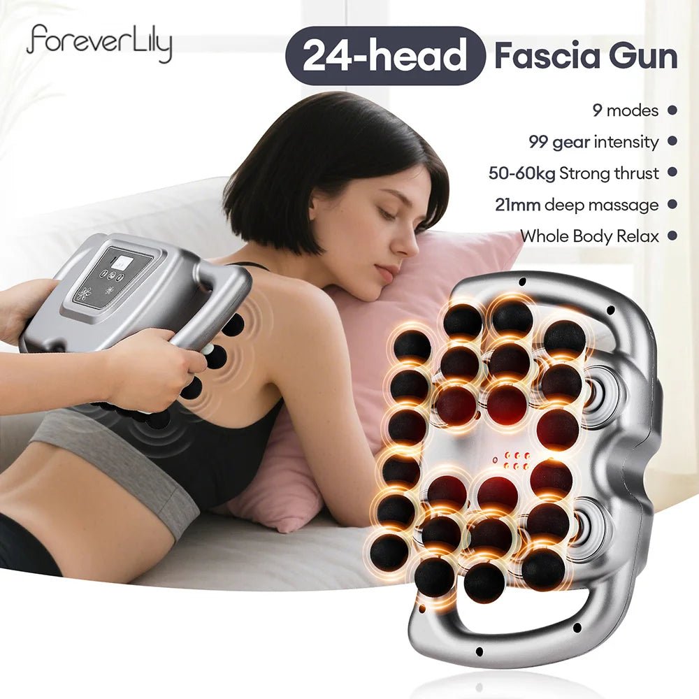 24 - Head Fascia Gun 99 Levels Strength High - Frequency Vibration Body Massage Gun Back and Waist Massager Neck Shoulder masajeador - DivineLink1 | Electronics, Fitness, Household Essentials | Shop