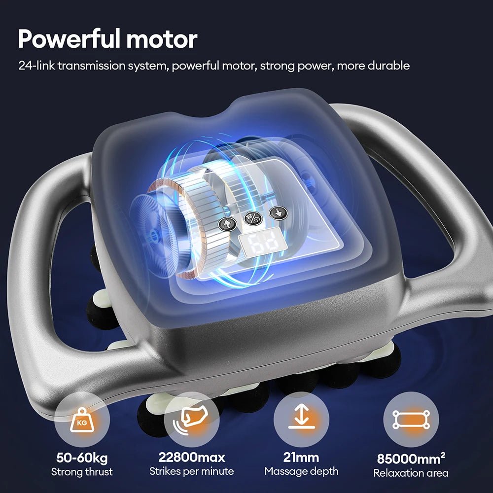 24 - Head Fascia Gun 99 Levels Strength High - Frequency Vibration Body Massage Gun Back and Waist Massager Neck Shoulder masajeador - DivineLink1 | Electronics, Fitness, Household Essentials | Shop