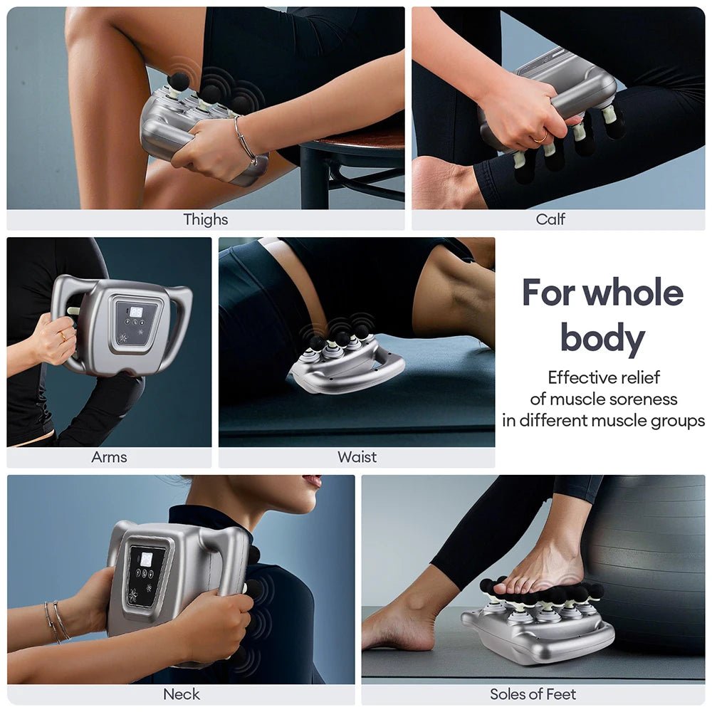24 - Head Fascia Gun 99 Levels Strength High - Frequency Vibration Body Massage Gun Back and Waist Massager Neck Shoulder masajeador - DivineLink1 | Electronics, Fitness, Household Essentials | Shop