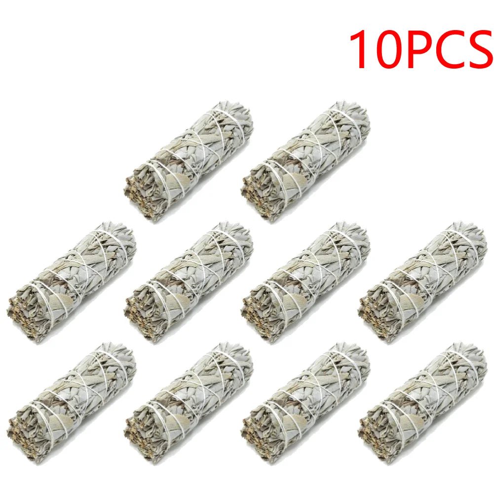 3 - 10PCS Incense White Sage Bundle Smudge Sticks Home Purification Incense White Sage Sticks Home Cleansing Burning Aromatherapy - DivineLink1 | Electronics, Fitness, Household Essentials | Shop