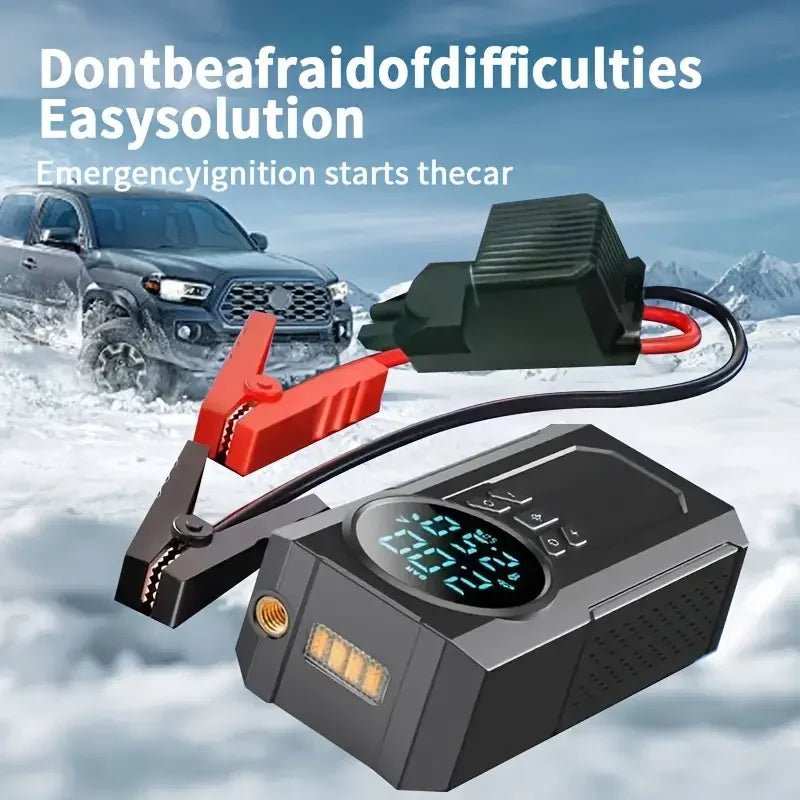 4 in 1 Car Jump Start Air Compressor 8400mAh Power Bank Portable Battery Booster Digital Tire Inflator with DC Cigarette Lighter - DivineLink1 | Electronics, Fitness, Household Essentials | Shop