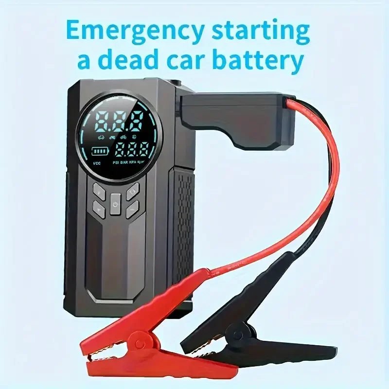 4 in 1 Car Jump Start Air Compressor 8400mAh Power Bank Portable Battery Booster Digital Tire Inflator with DC Cigarette Lighter - DivineLink1 | Electronics, Fitness, Household Essentials | Shop
