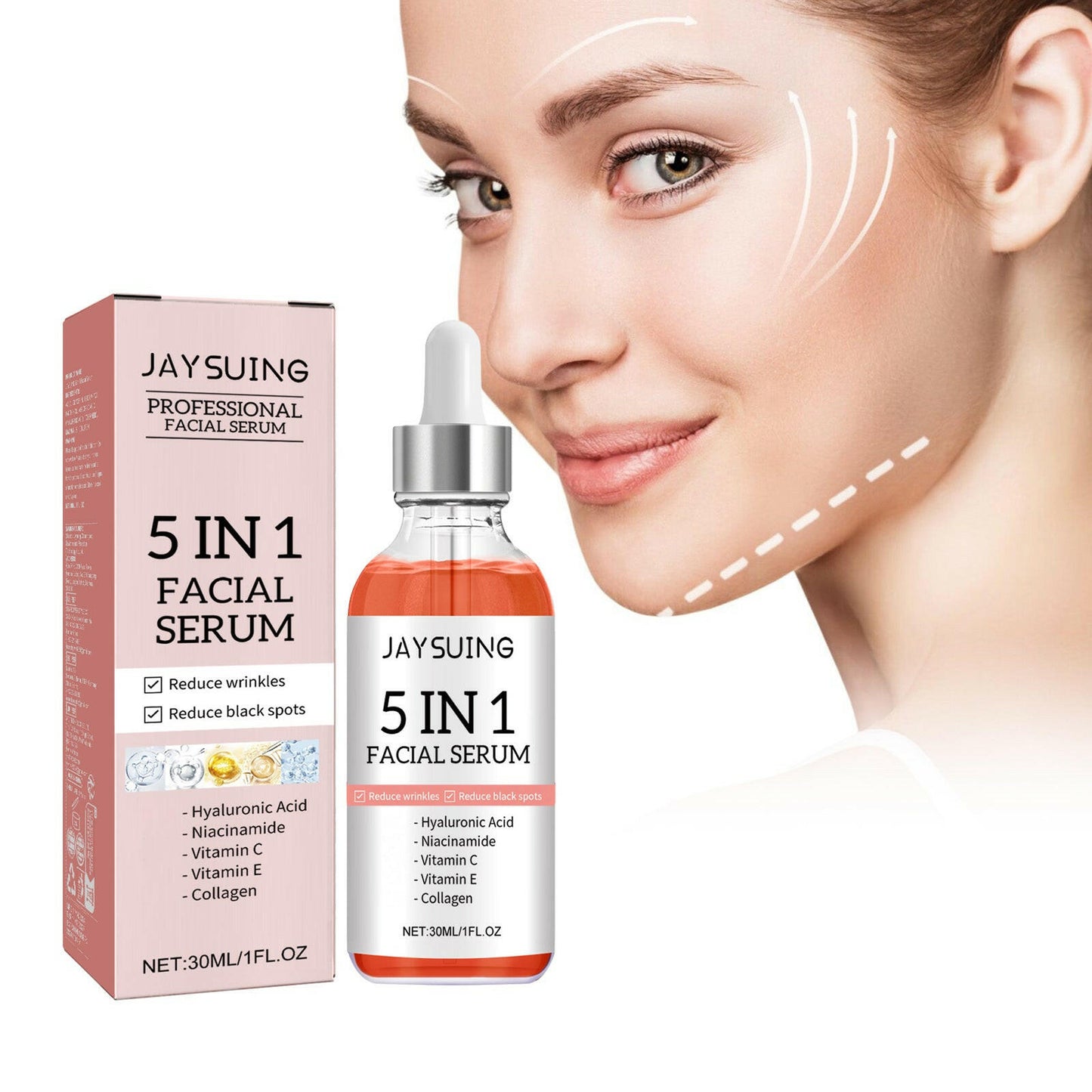 5 in 1 Face Serum, Moisturizes Skin Firming Lightening Acne Spots Beautiful Skin Serum - DivineLink1 | Electronics, Fitness, Household Essentials | Shop