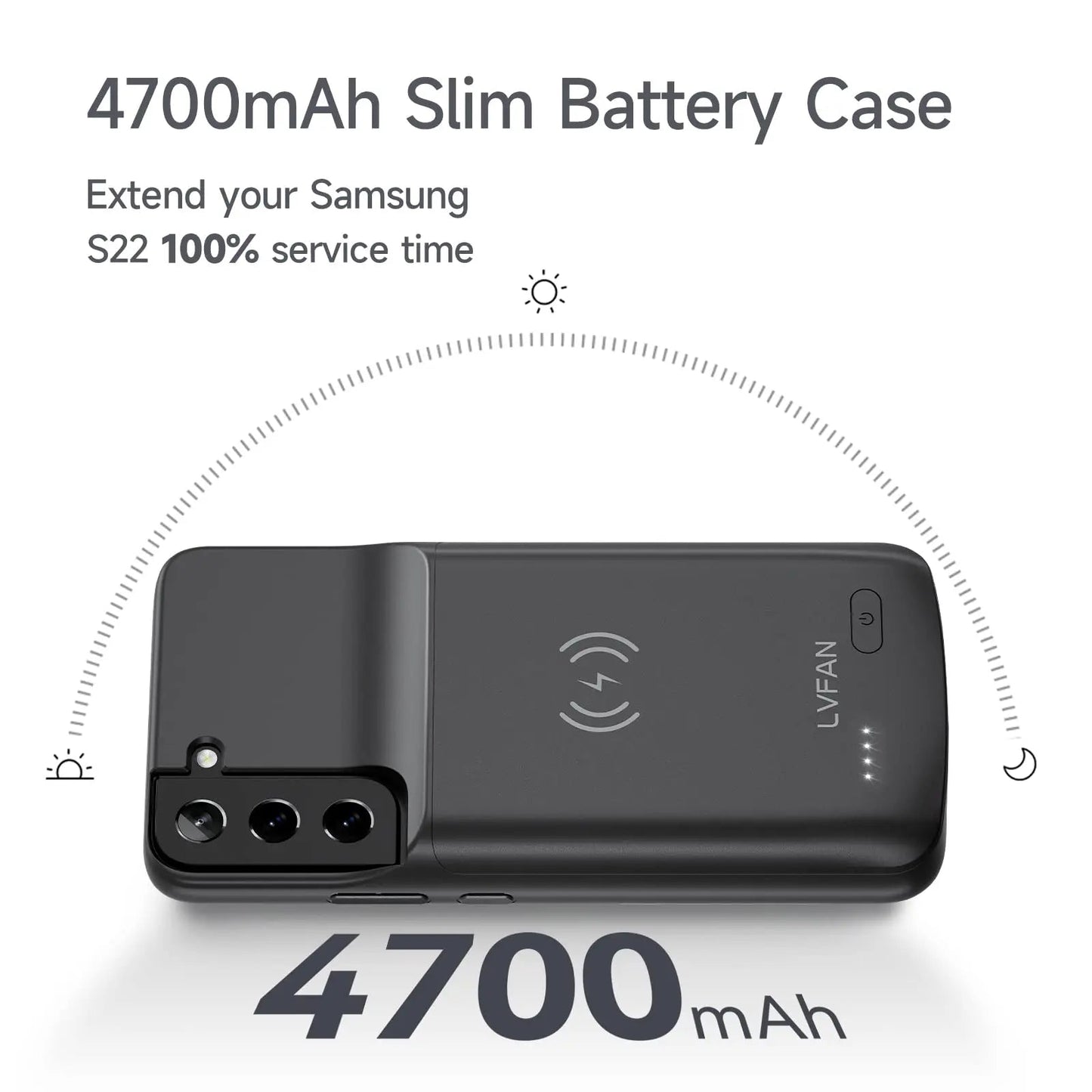 5000mAh Battery Case for Samsung Galaxy S22 Rechargeable Extended Battery Charging Charger Case Power Bank Cover - DivineLink1 | Electronics, Fitness, Household Essentials | Shop