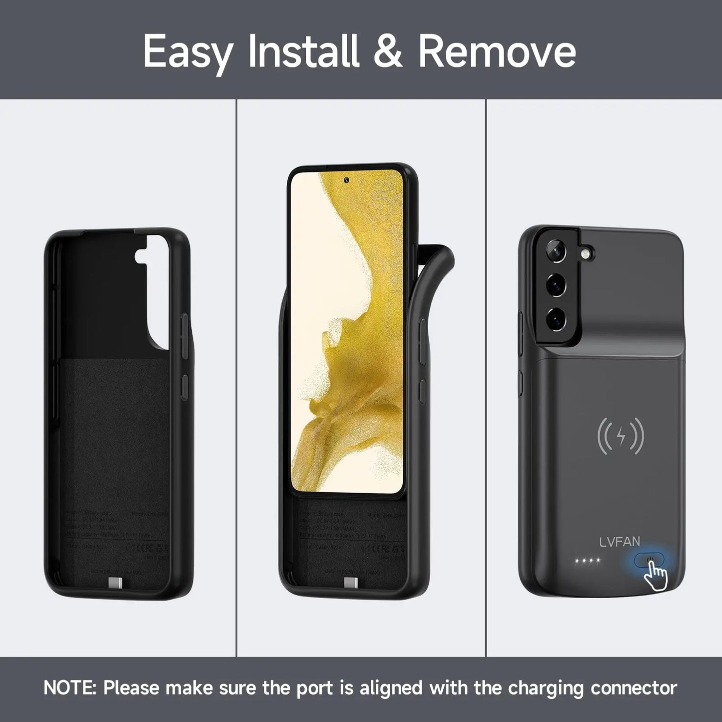 5000mAh Battery Case for Samsung Galaxy S22 Rechargeable Extended Battery Charging Charger Case Power Bank Cover - DivineLink1 | Electronics, Fitness, Household Essentials | Shop