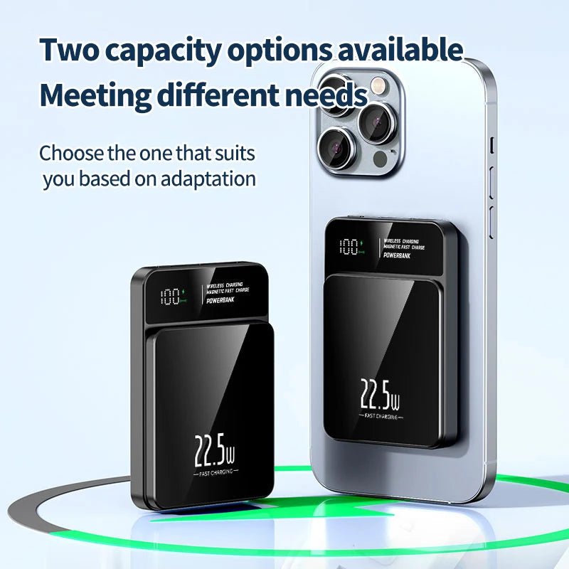5000mAh portable magnetic wireless charging power bank 22.5W super fast charging digital display mobile phone power bank - DivineLink1 | Electronics, Fitness, Household Essentials | Shop