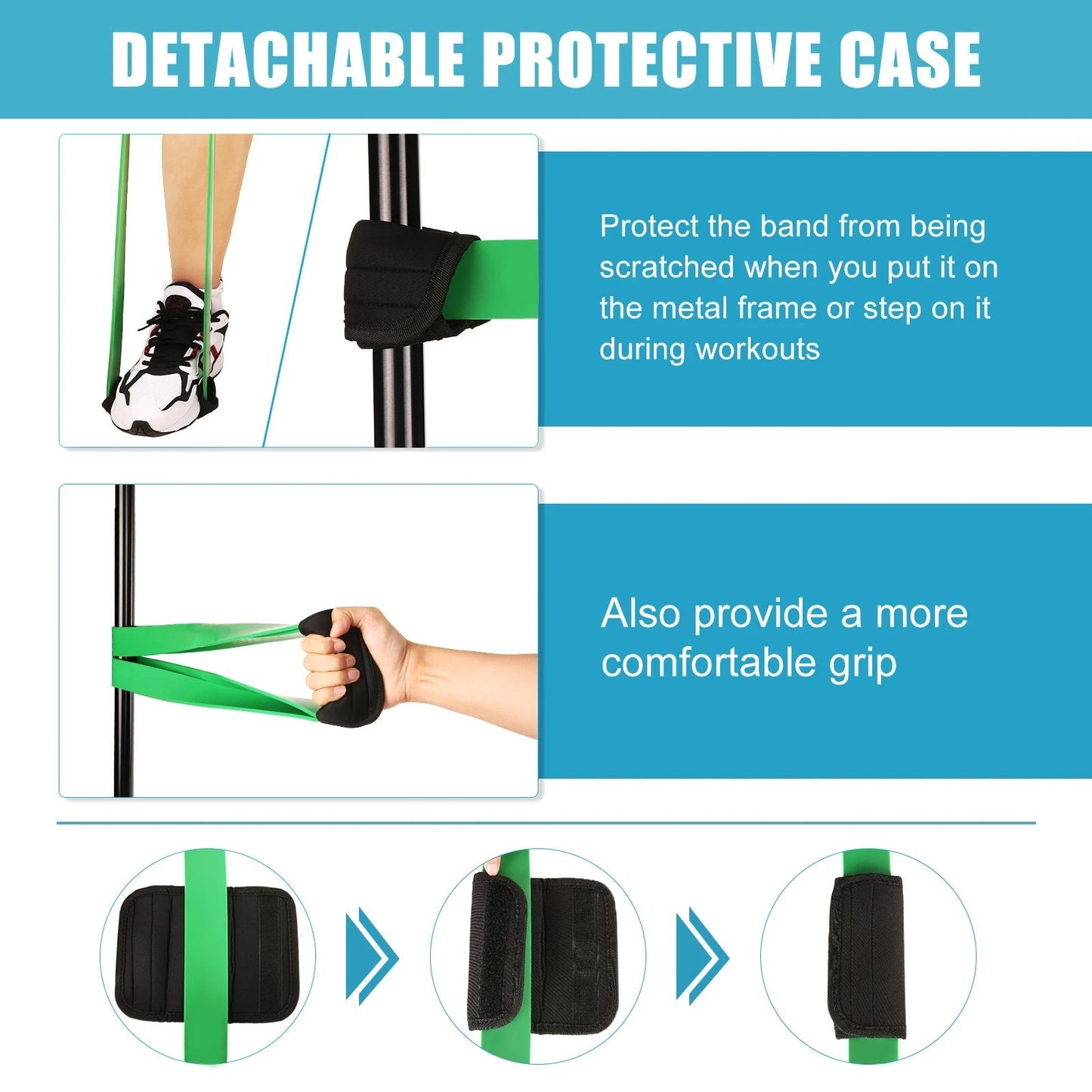 5Pcs 208cm Resistance Band Heavy Duty Latex Sports Elastic Belt with Accessories For Fitness Shape Body Home Gym - DivineLink1 | Electronics, Fitness, Household Essentials | Shop