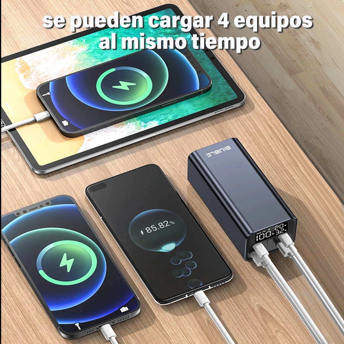65W Mobile Power Bank 30000mAh Type - C Plug Fast Charging FCP SCP Mobile Power Bank Portable External Charger for Smartphones - DivineLink1 | Electronics, Fitness, Household Essentials | Shop