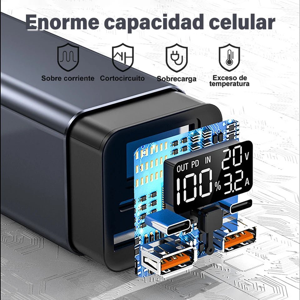 65W Mobile Power Bank 30000mAh Type - C Plug Fast Charging FCP SCP Mobile Power Bank Portable External Charger for Smartphones - DivineLink1 | Electronics, Fitness, Household Essentials | Shop