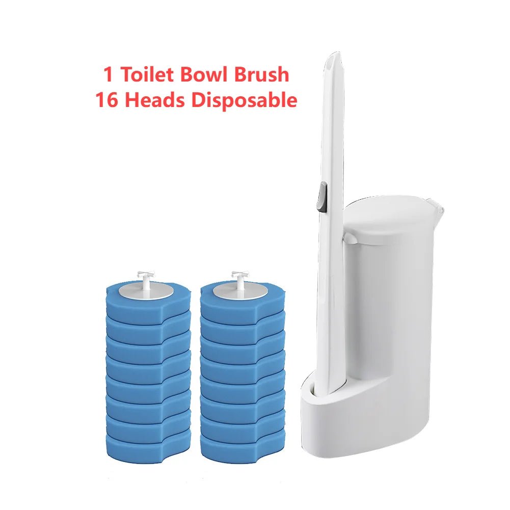 8 - 32PCS Disposable Toilet Bowl Brush Long Handle Cleaner Brush & Replacement Cleaning Heads Toilet Brush WC Toilet Accessories - DivineLink1 | Electronics, Fitness, Household Essentials | Shop