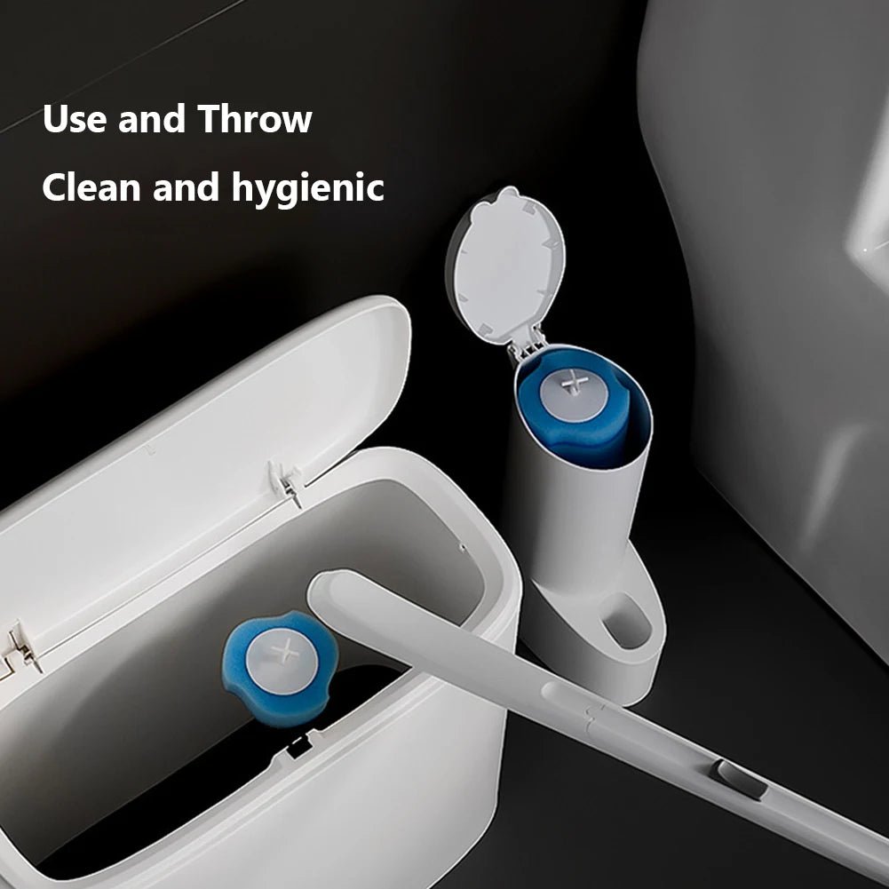 8 - 32PCS Disposable Toilet Bowl Brush Long Handle Cleaner Brush & Replacement Cleaning Heads Toilet Brush WC Toilet Accessories - DivineLink1 | Electronics, Fitness, Household Essentials | Shop