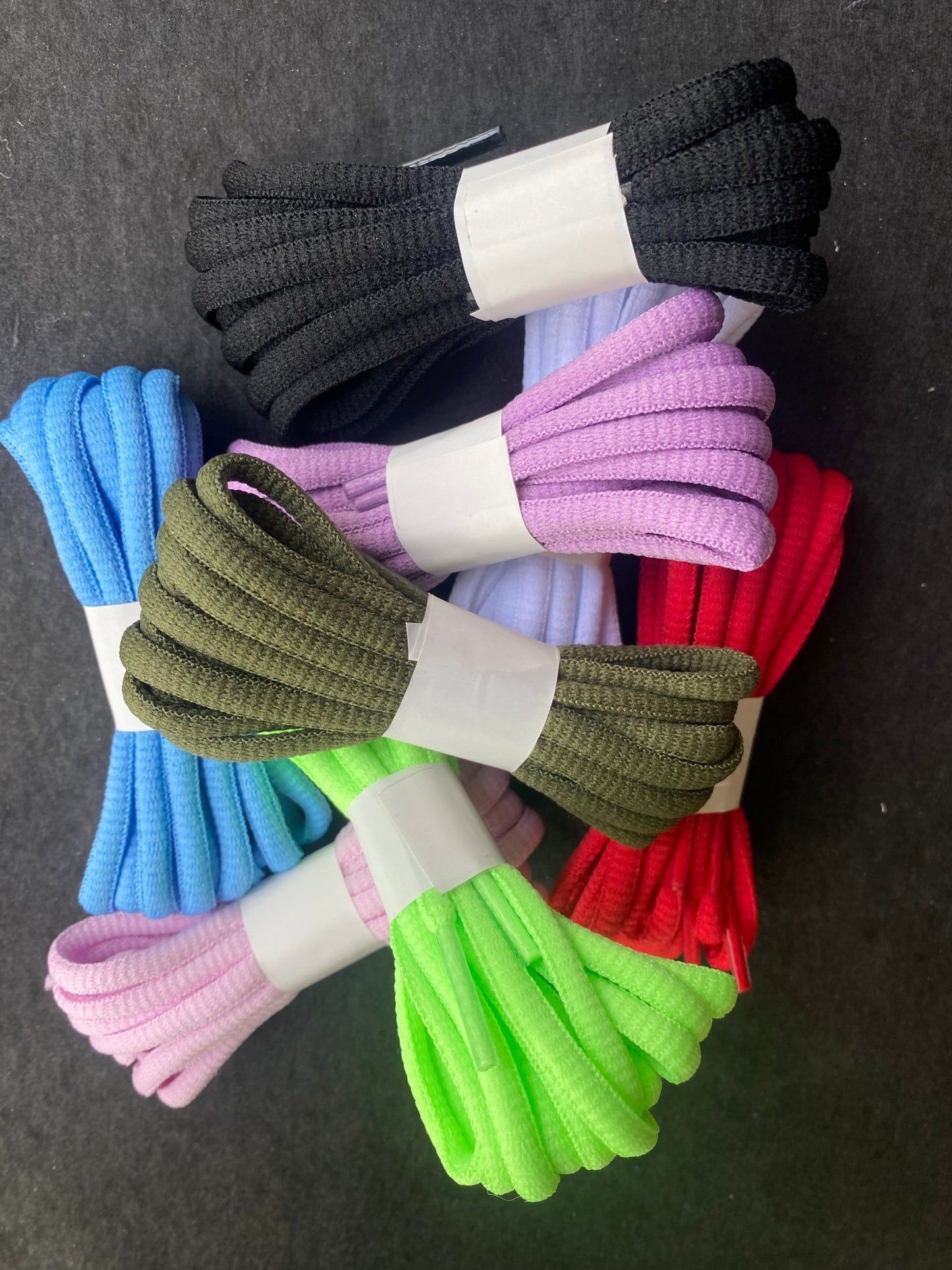 8 pairs of 8 - color shoelaces - semi - circular - DivineLink1 | Electronics, Fitness, Household Essentials | Shop