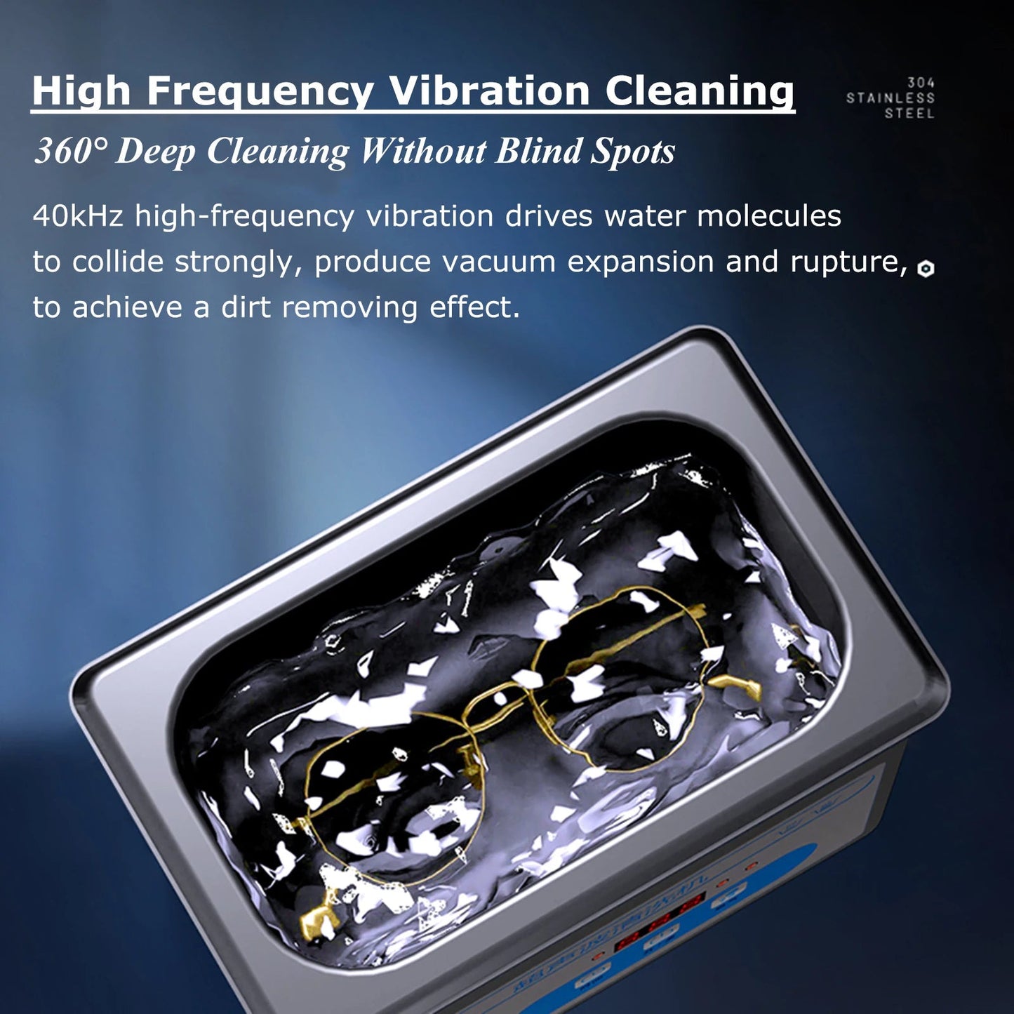 800ml Ultrasonic Cleaner 40kHz Ultra Sonic Cleaner with Timer Ultrasonic Jewelry Cleaner Ultrasonic Cleaning Machine - DivineLink1 | Electronics, Fitness, Household Essentials | Shop
