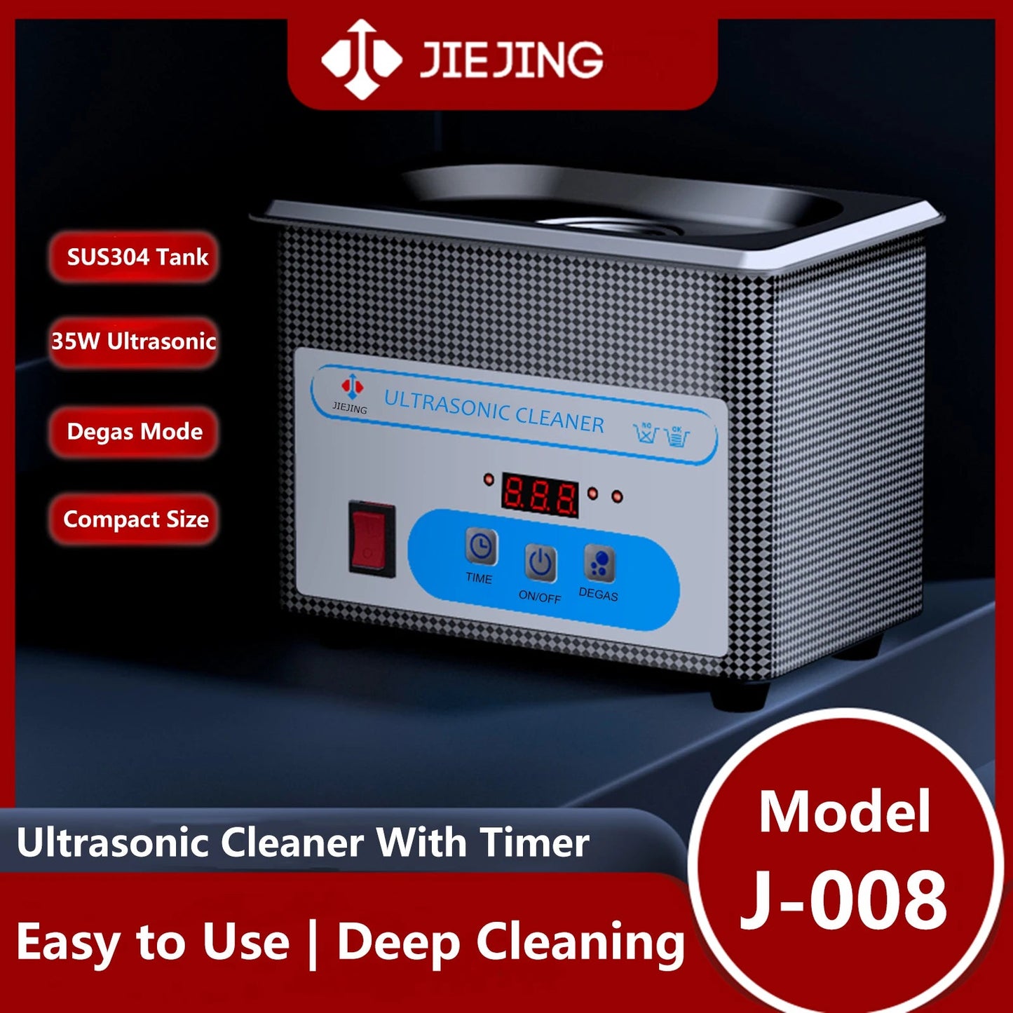 800ml Ultrasonic Cleaner 40kHz Ultra Sonic Cleaner with Timer Ultrasonic Jewelry Cleaner Ultrasonic Cleaning Machine - DivineLink1 | Electronics, Fitness, Household Essentials | Shop