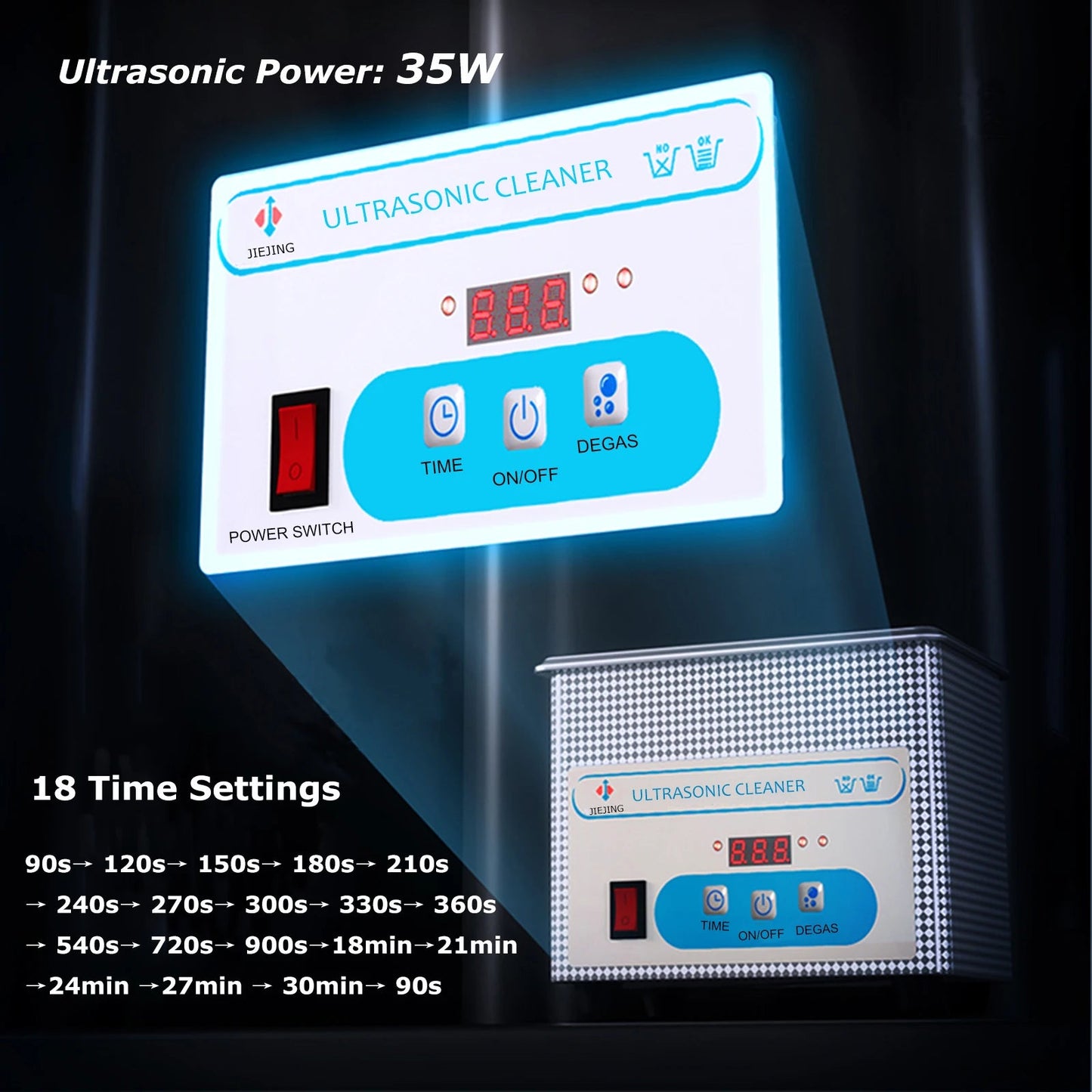 800ml Ultrasonic Cleaner 40kHz Ultra Sonic Cleaner with Timer Ultrasonic Jewelry Cleaner Ultrasonic Cleaning Machine - DivineLink1 | Electronics, Fitness, Household Essentials | Shop