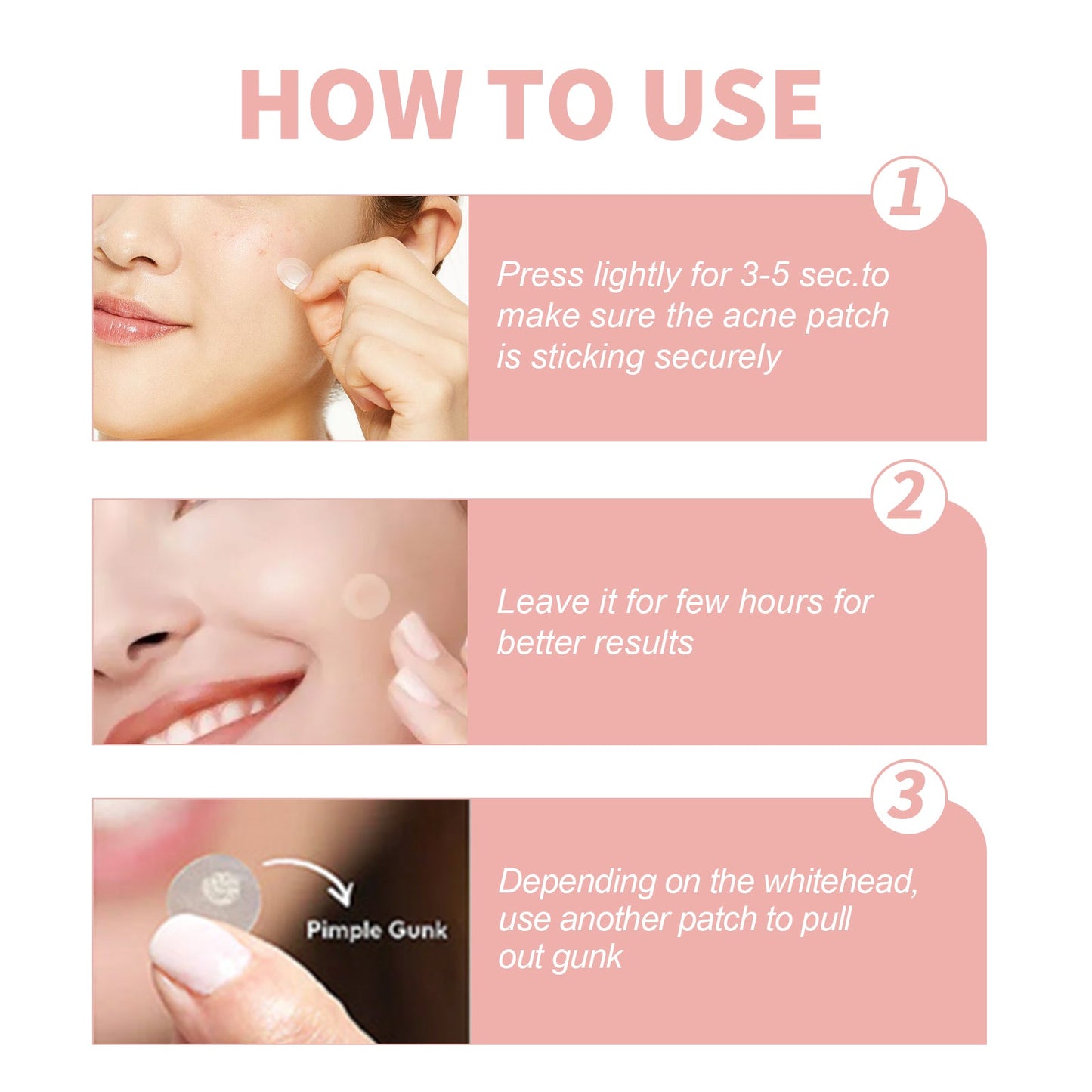Acne Patch, Repair Acne Pimple Facial Redness Clean Pores Moisturize Skin Patch - DivineLink1 | Electronics, Fitness, Household Essentials | Shop