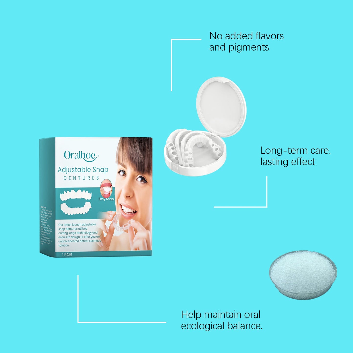 Adjustable Buckle Dentures, Comfortable Adjustable Dentures To Fit The Mouth Chewing Force And Fit The Teeth - DivineLink1 | Electronics, Fitness, Household Essentials | Shop