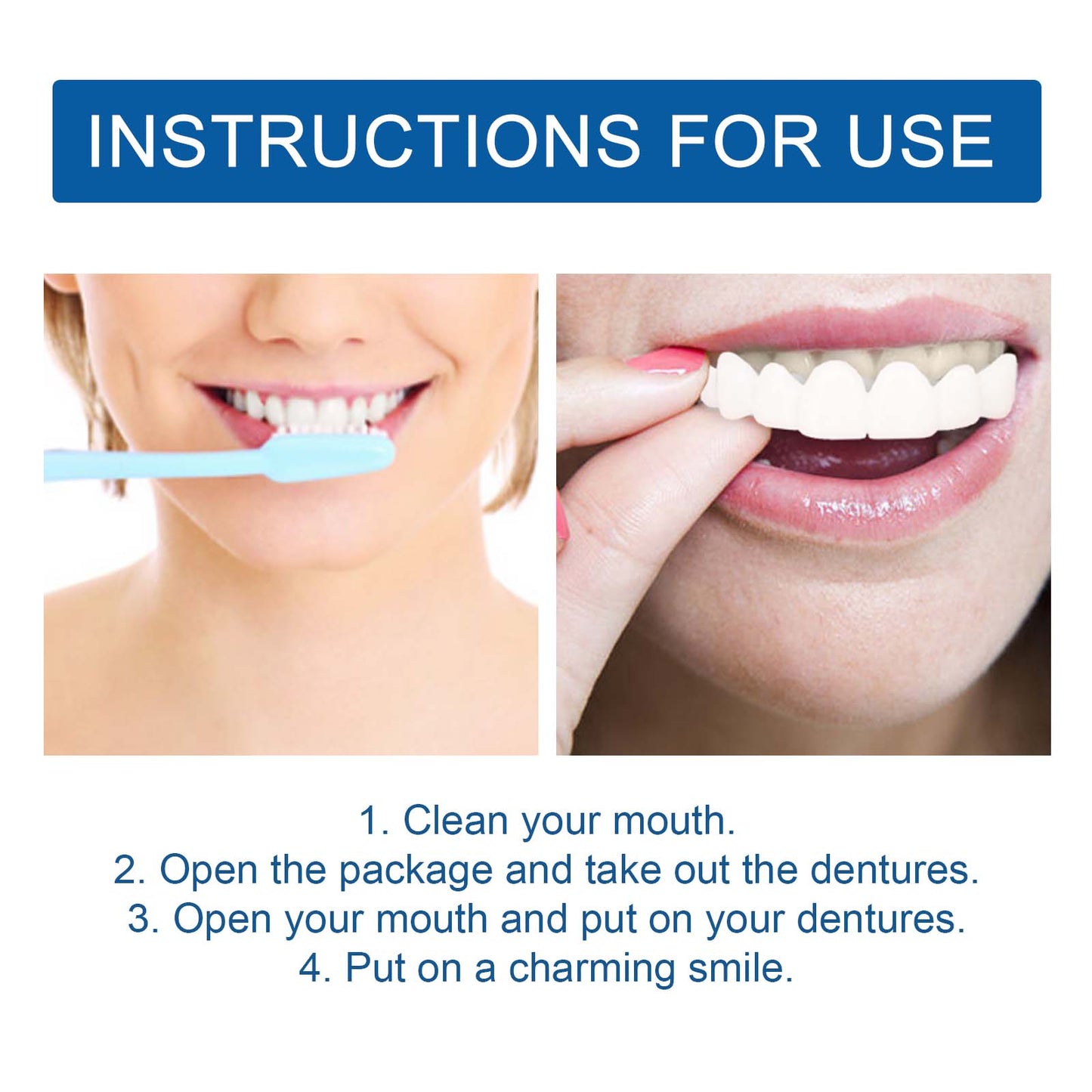 Adjustable Buckle Dentures, Modified Teeth Interdental Set Orthodontic Dentures Set - DivineLink1 | Electronics, Fitness, Household Essentials | Shop