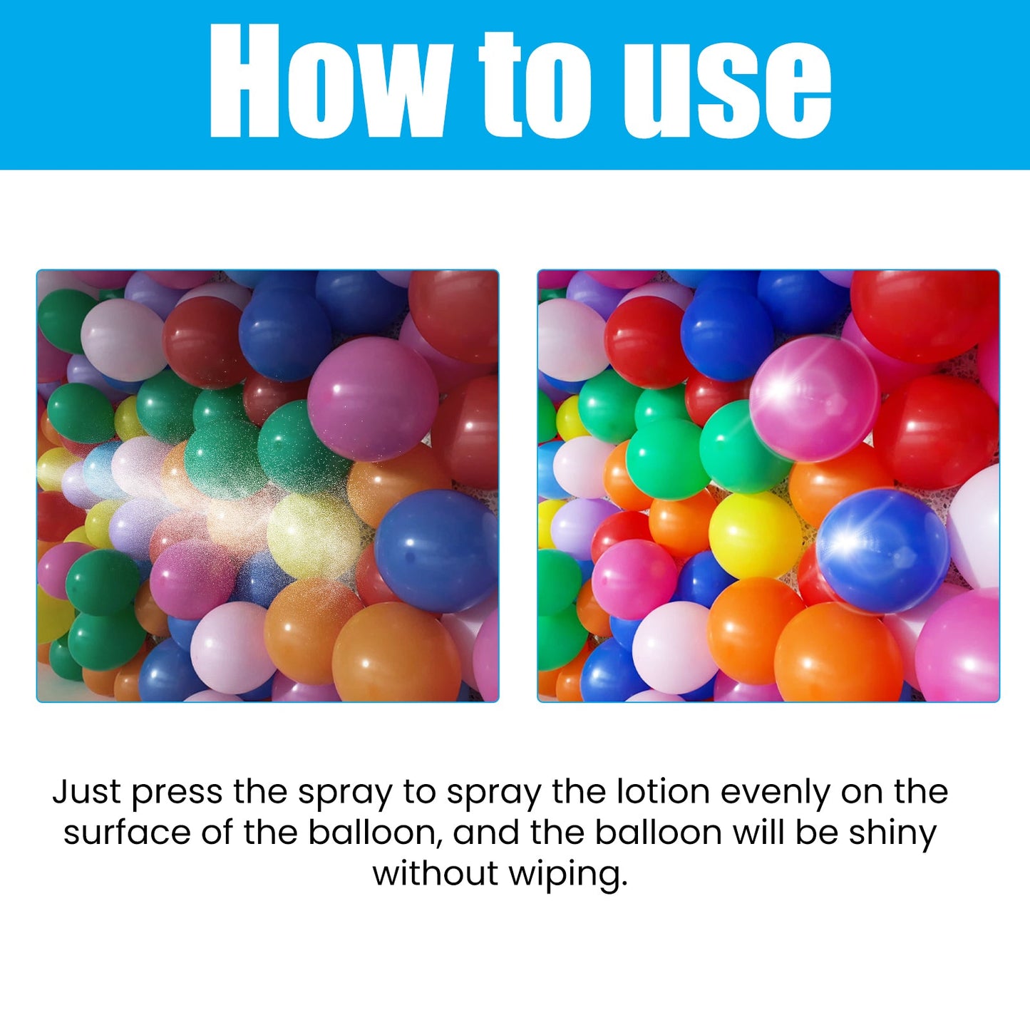 Aerosol Balloon Spray, Balloon Surface Texture Gloss Lasting Non Oxidation Fading Spray - DivineLink1 | Electronics, Fitness, Household Essentials | Shop