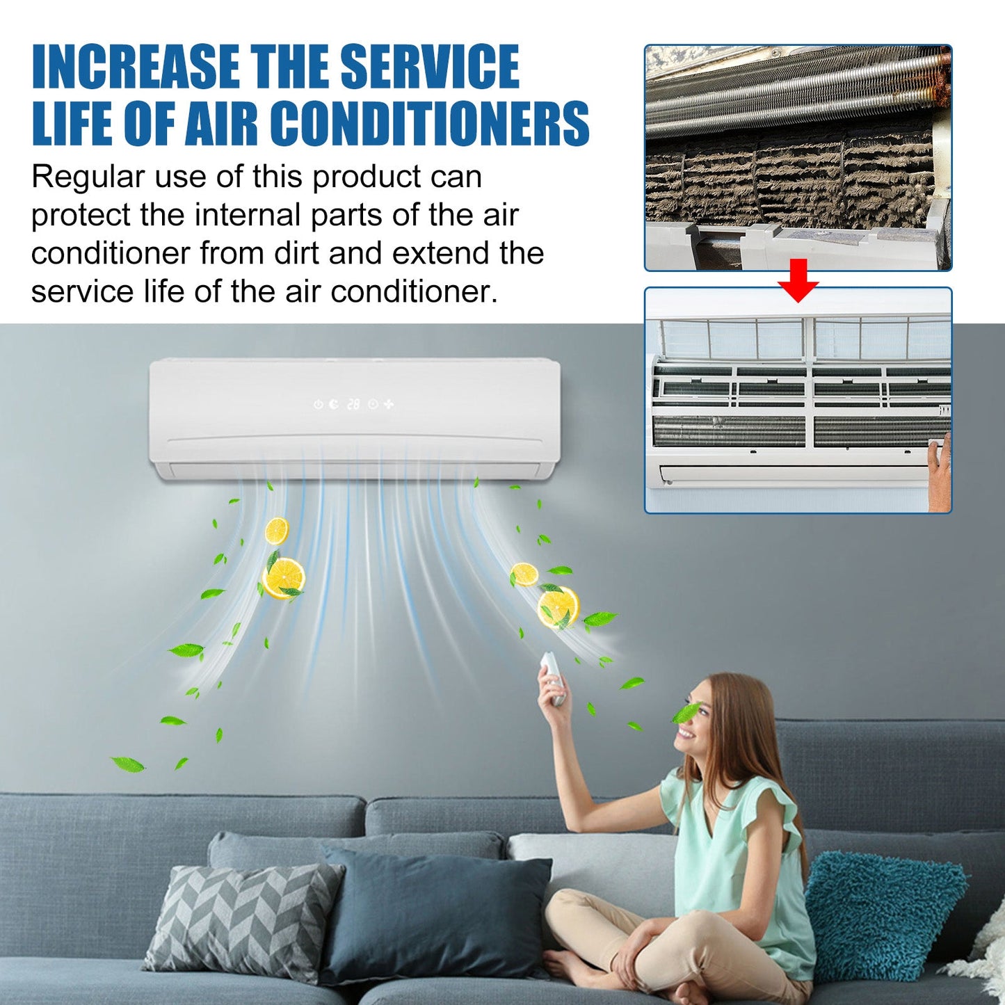 Air Conditioner Cleaning Tablet, Air Conditioner Cleaning Sheet For Household Air Conditioner - DivineLink1 | Electronics, Fitness, Household Essentials | Shop
