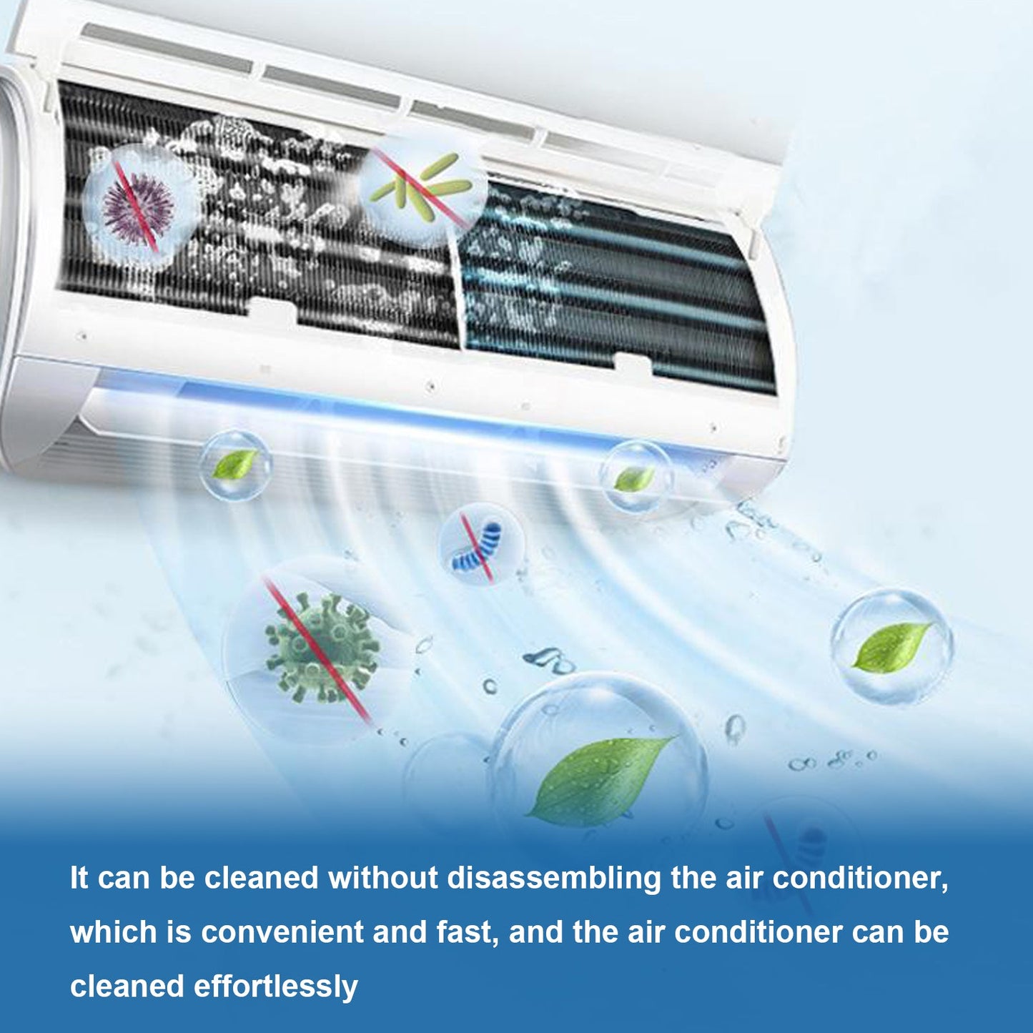 Air Conditioner Foam Cleaner For Home, Air Conditioning Purification Cleaning Decontamination Odor Removal Inside And Outside Machine Cleaning - DivineLink1 | Electronics, Fitness, Household Essentials | Shop