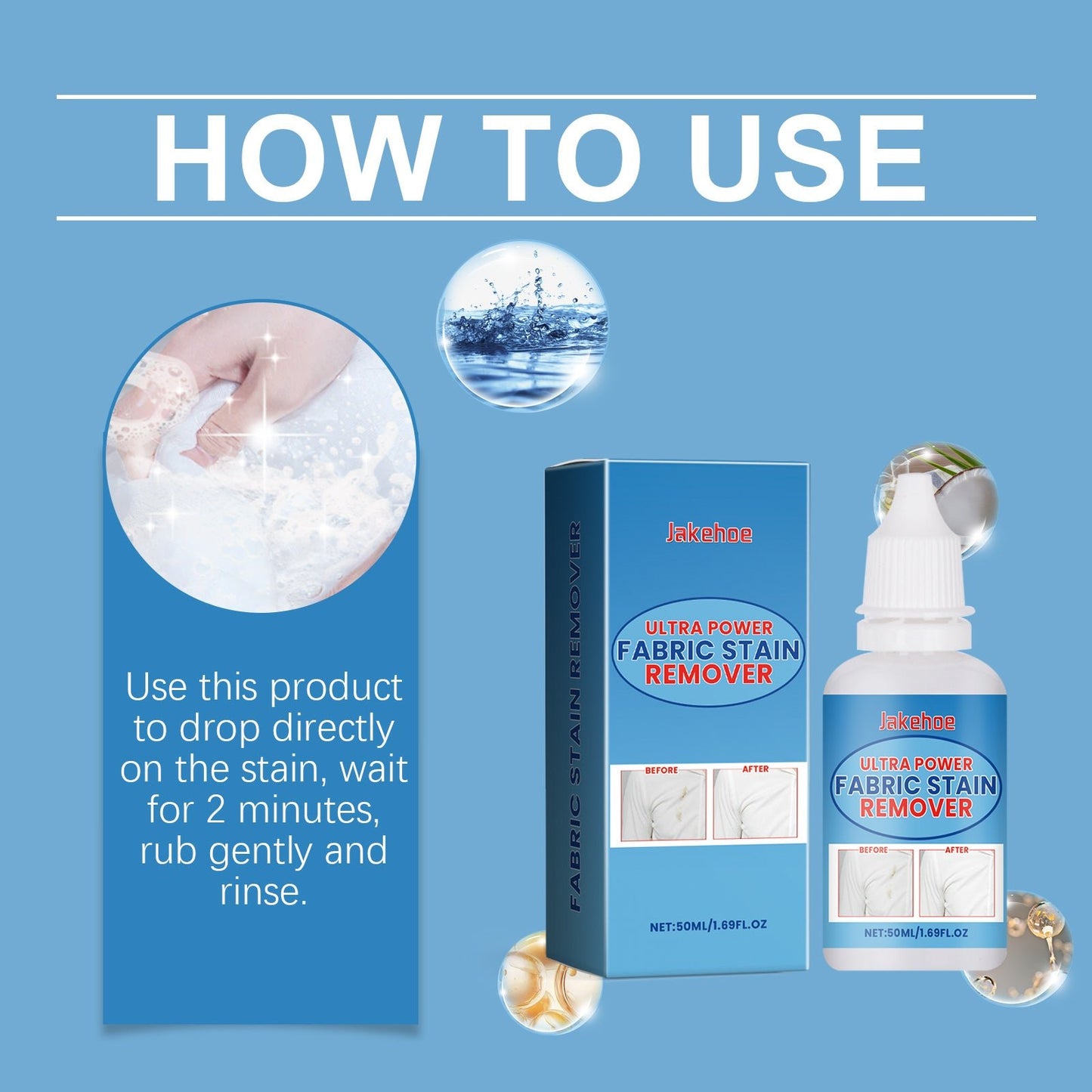 All - In - One Fabric Stain Remover Protects Clothing, Cleans Oil Stains And Gently Cleans Stubborn Stains - DivineLink1 | Electronics, Fitness, Household Essentials | Shop