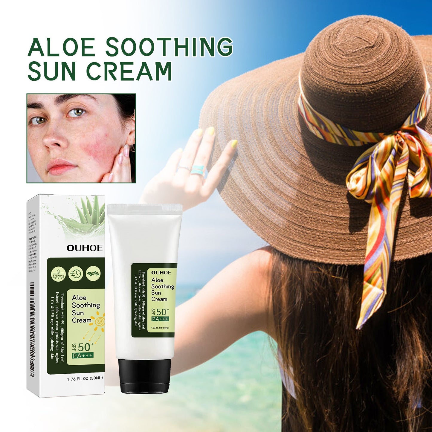 Aloe Vera Protective Cream, Hydrating Fresh Isolating UV Protection Cream - DivineLink1 | Electronics, Fitness, Household Essentials | Shop