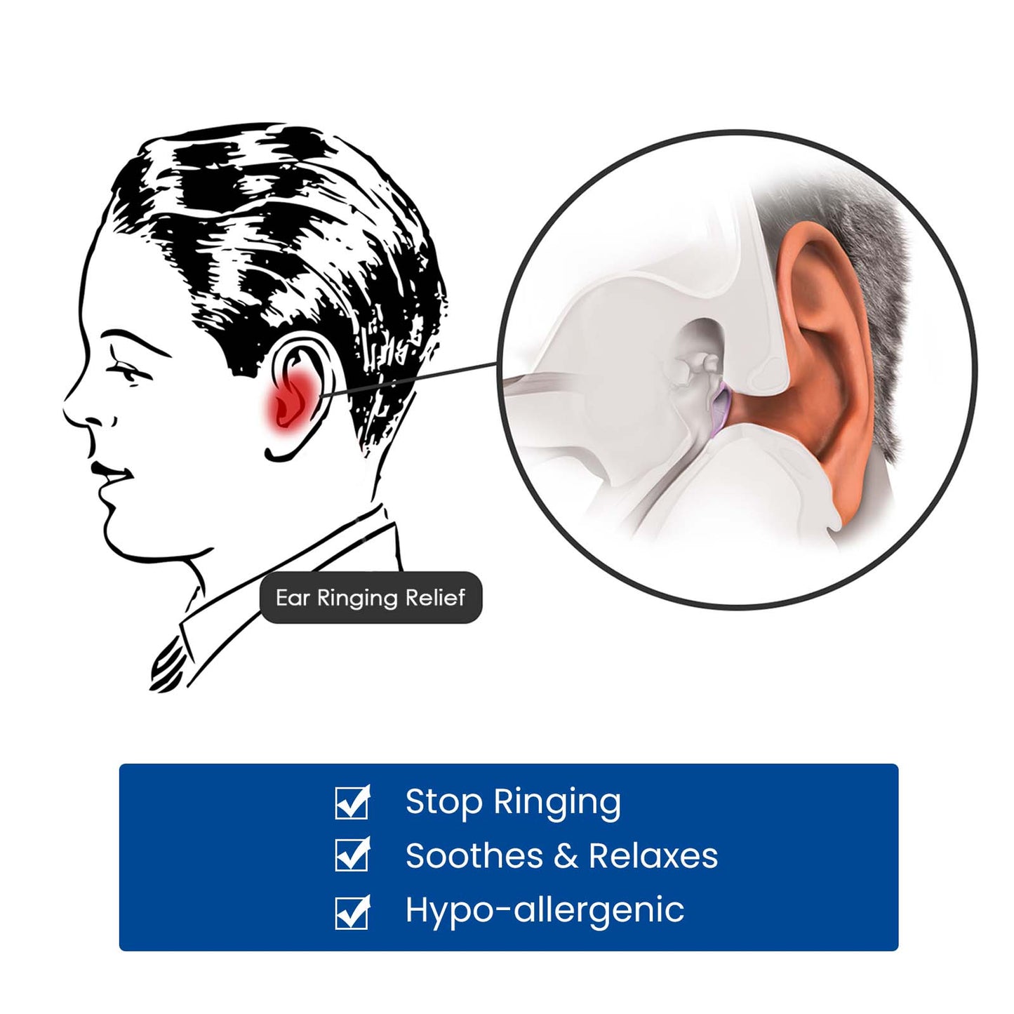 Auri - calm Tinnitus Relief Device, Relieve Ear Pain Tinnitus And Ear Discomfort Ear Massage Care Ear Clips - DivineLink1 | Electronics, Fitness, Household Essentials | Shop