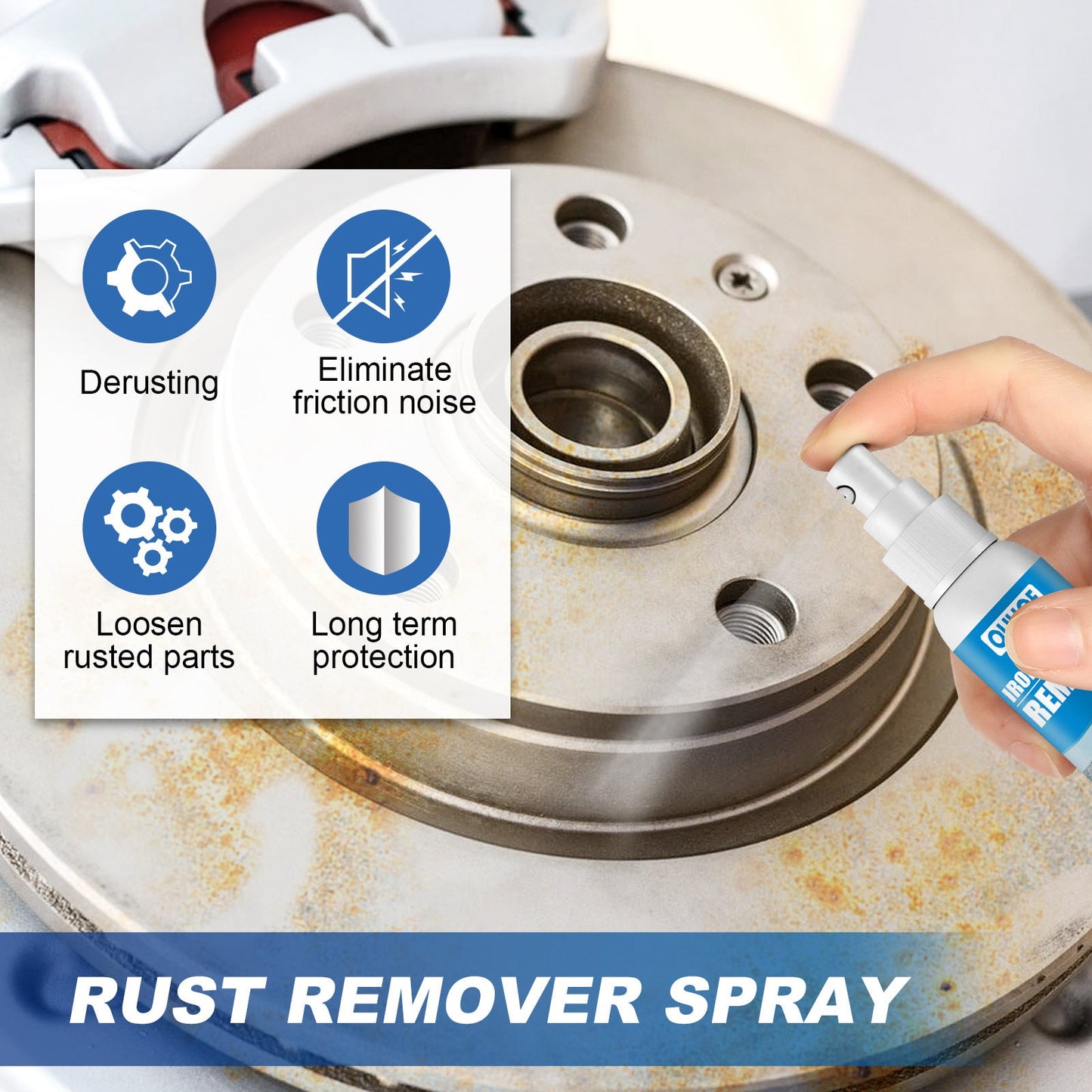 Auto Iron Powder Rust Remover Spray Rust Remover Auto Products Stain Remover Rust Remover Cleaning Products - DivineLink1 | Electronics, Fitness, Household Essentials | Shop