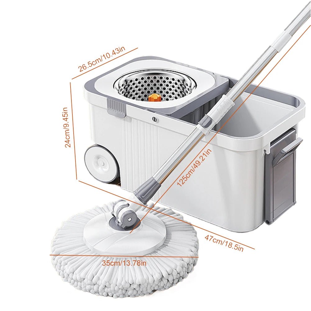 Automatic Dehydration Mop and Bucket Household Cleaning Brush Mop Brooms Cleaning Floor Household Handheld 360° Spin Mop - DivineLink1 | Electronics, Fitness, Household Essentials | Shop