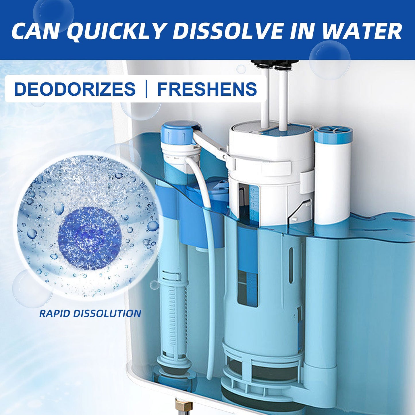 Automatic Toilet Bowl Cleaner, Household Descaling Deodorizing Deodorizing Odors Fresh Toilet Cleaning Block - DivineLink1 | Electronics, Fitness, Household Essentials | Shop