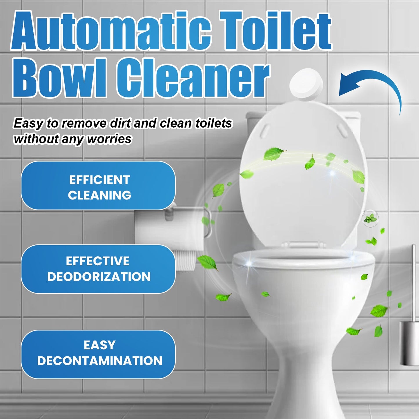Automatic Toilet Bowl Cleaner, Toilet Cleaning Odor Urine Stains Dirt Cleaning Toilet Spirit Cleaner - DivineLink1 | Electronics, Fitness, Household Essentials | Shop