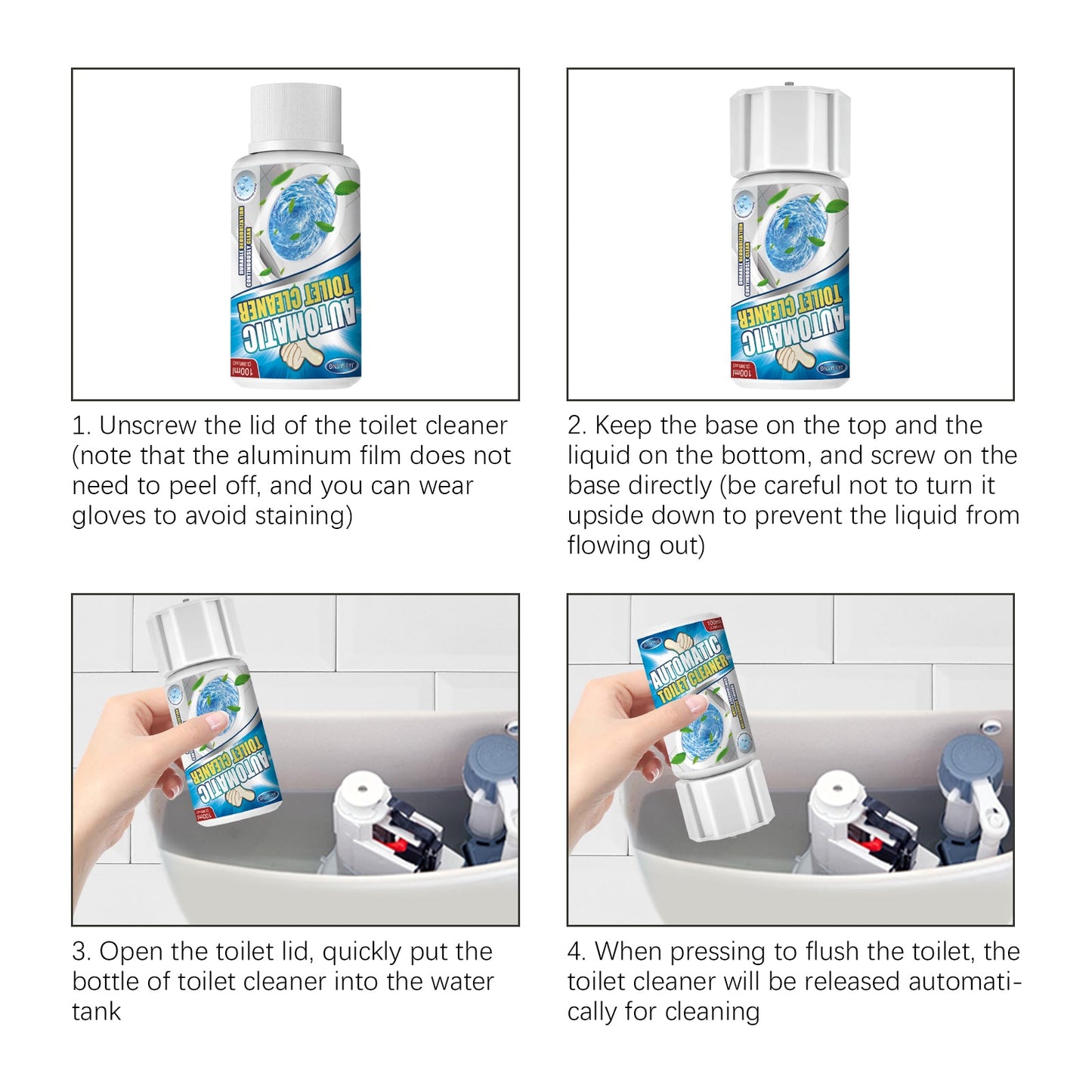 Automatic Toilet Cleaner, Toilet Cleaner Decontamination, Deodorization, Toilet Cleaner, Toilet Cleaner, Toilet Cleaner - DivineLink1 | Electronics, Fitness, Household Essentials | Shop