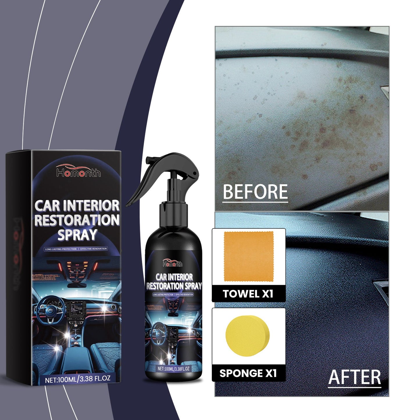 Automotive Interior Retreader Deep Cleaning, Waterproof And Anti - Fouling Reconditioning Interior Maintenance Cleaner - DivineLink1 | Electronics, Fitness, Household Essentials | Shop