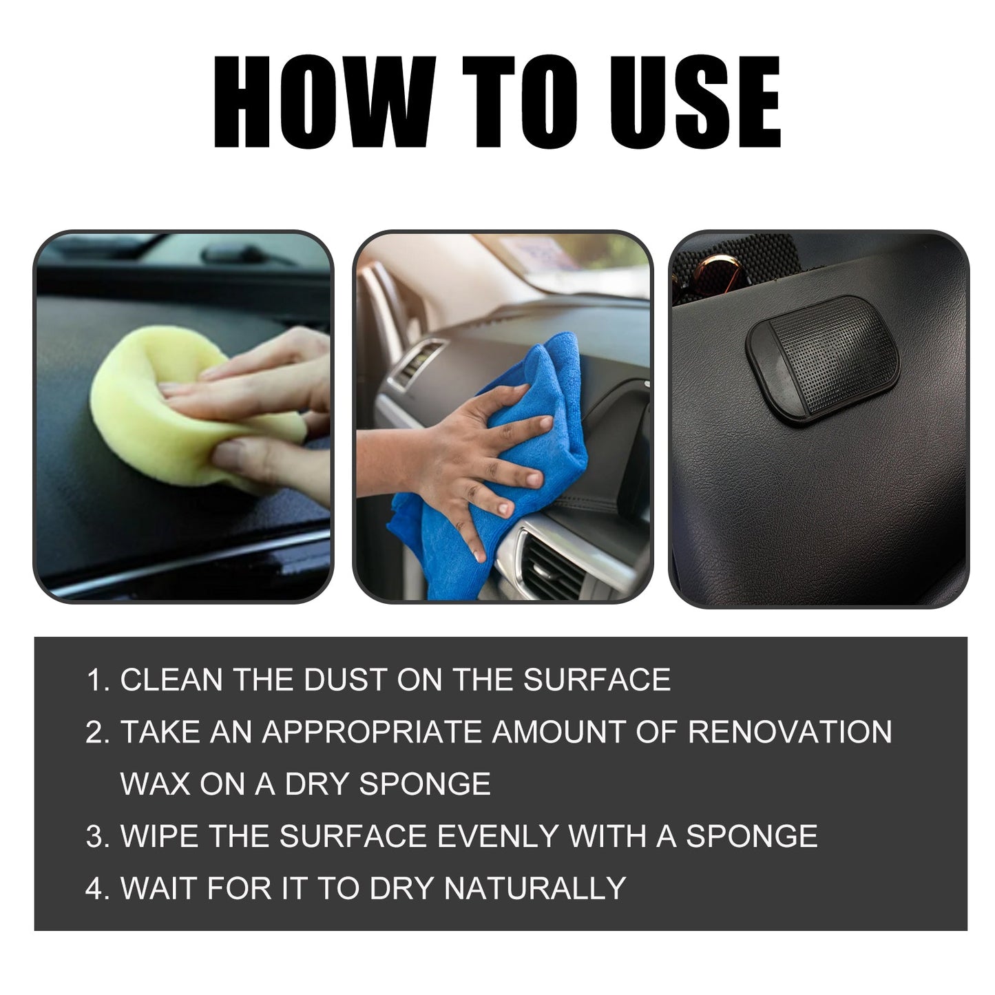 Automotive Plastic Refurbishment Coated Crystal Liquid, Instrument Panel Interior Clean Decontamination Anti - dust Refurbishment Bright Coating Liquid - DivineLink1 | Electronics, Fitness, Household Essentials | Shop