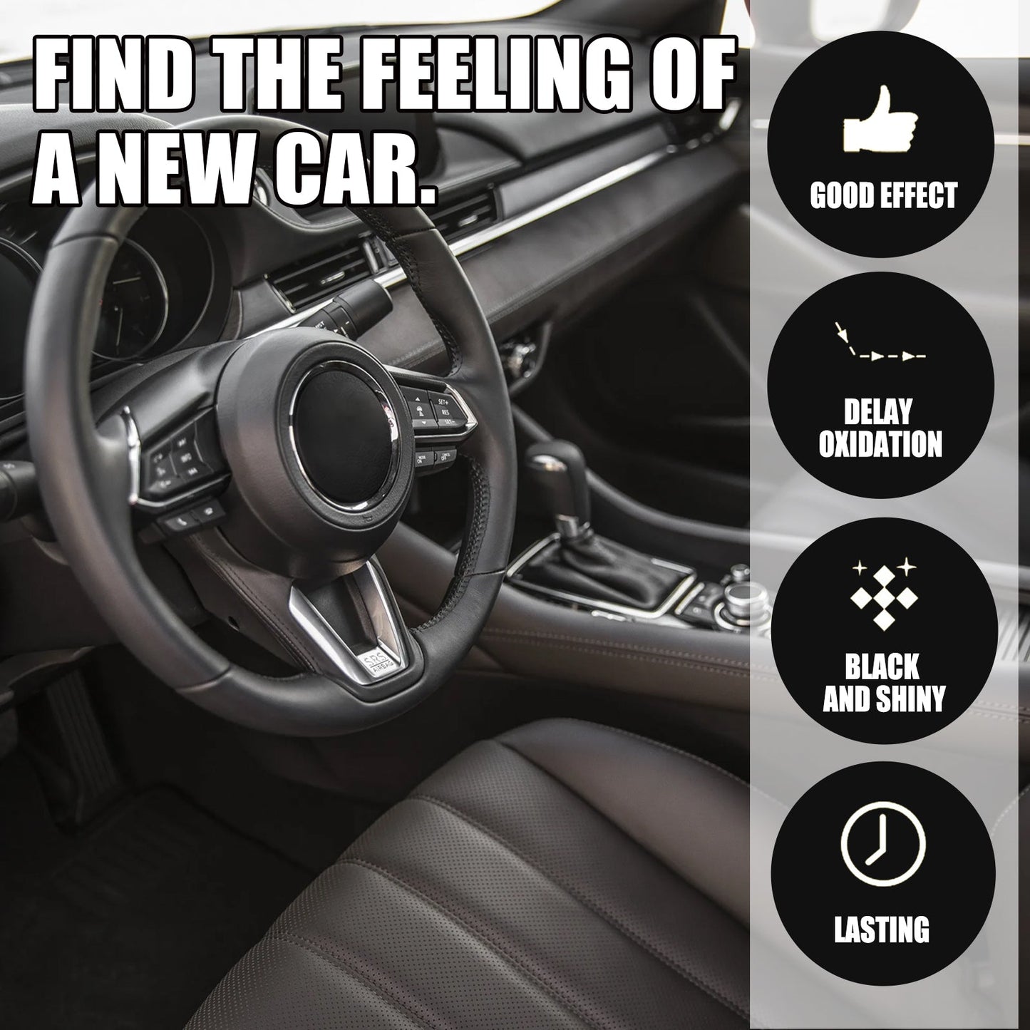 Automotive Plastic Refurbishment Coated Crystal Liquid, Instrument Panel Interior Clean Decontamination Anti - dust Refurbishment Bright Coating Liquid - DivineLink1 | Electronics, Fitness, Household Essentials | Shop
