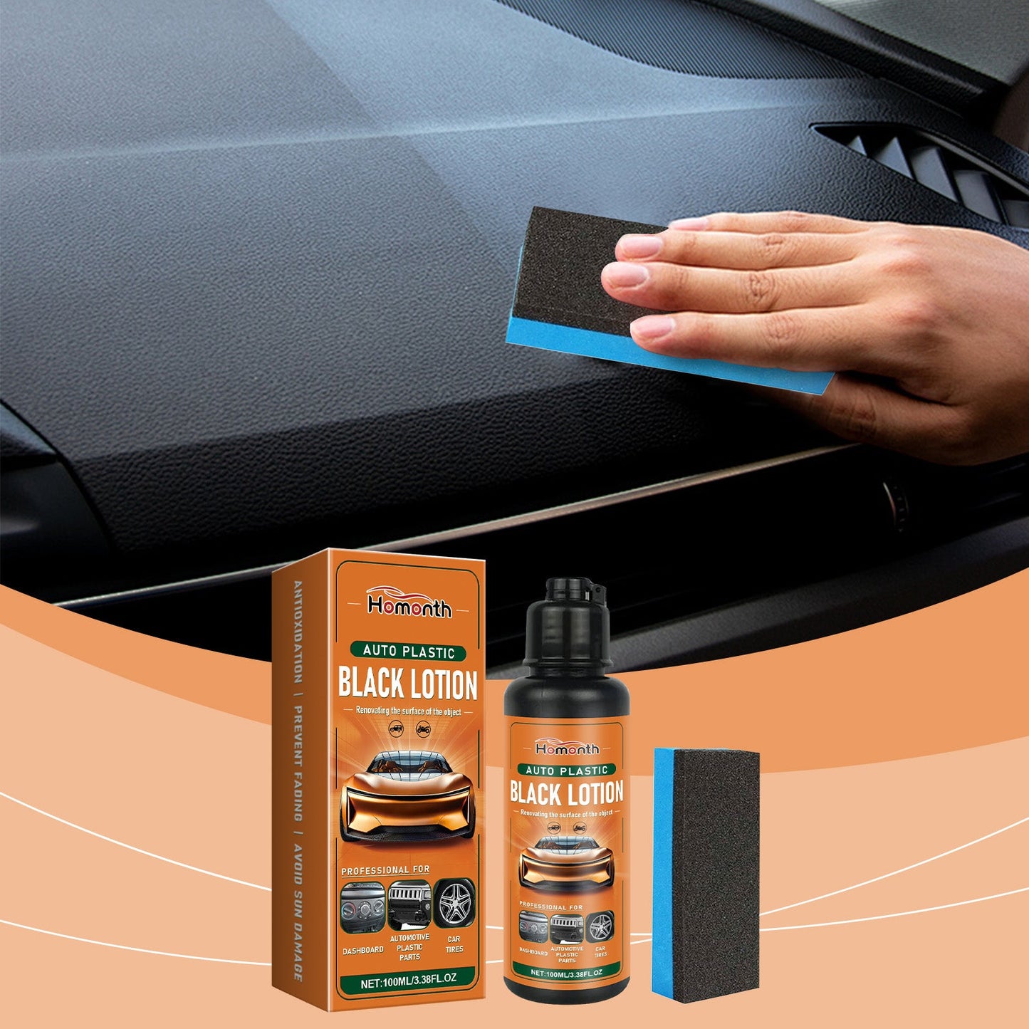 Automotive Plastic Retreader Interior Parts Stain Cleaning, Blackening And Brightening Care Plastic Retreader - DivineLink1 | Electronics, Fitness, Household Essentials | Shop