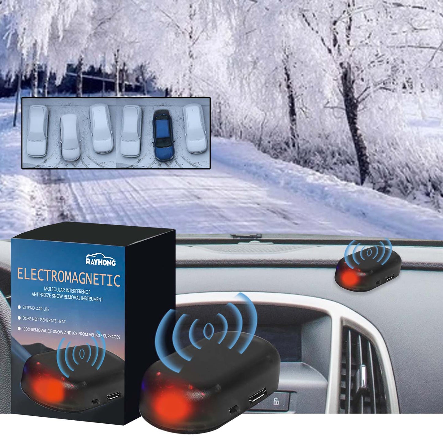 Automotive Snow Removal Tools, Glass Deicing Snow Melting Fast Portable Mini Deicer - DivineLink1 | Electronics, Fitness, Household Essentials | Shop