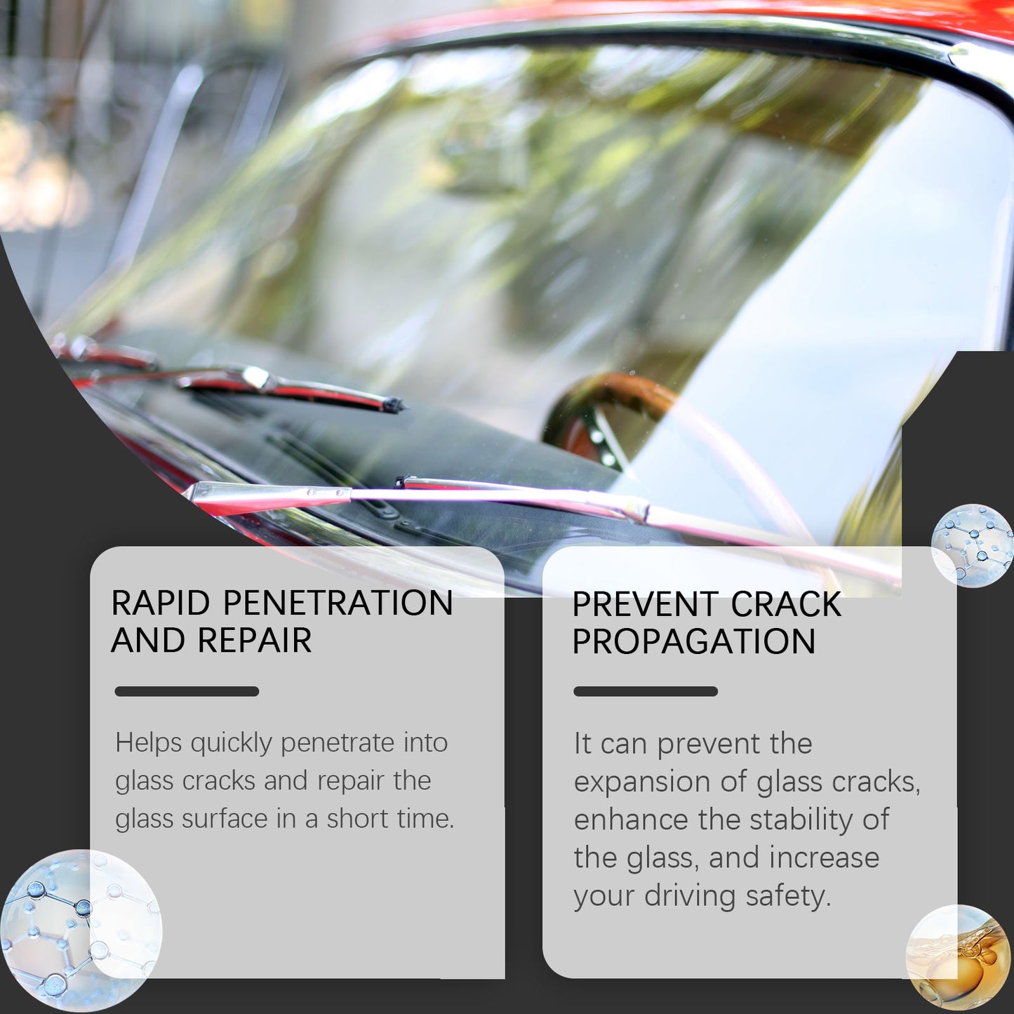 Automotive Windshield Repair Fluid Automotive Glass Cleaning Crack Repair Agent Clear Vision - DivineLink1 | Electronics, Fitness, Household Essentials | Shop