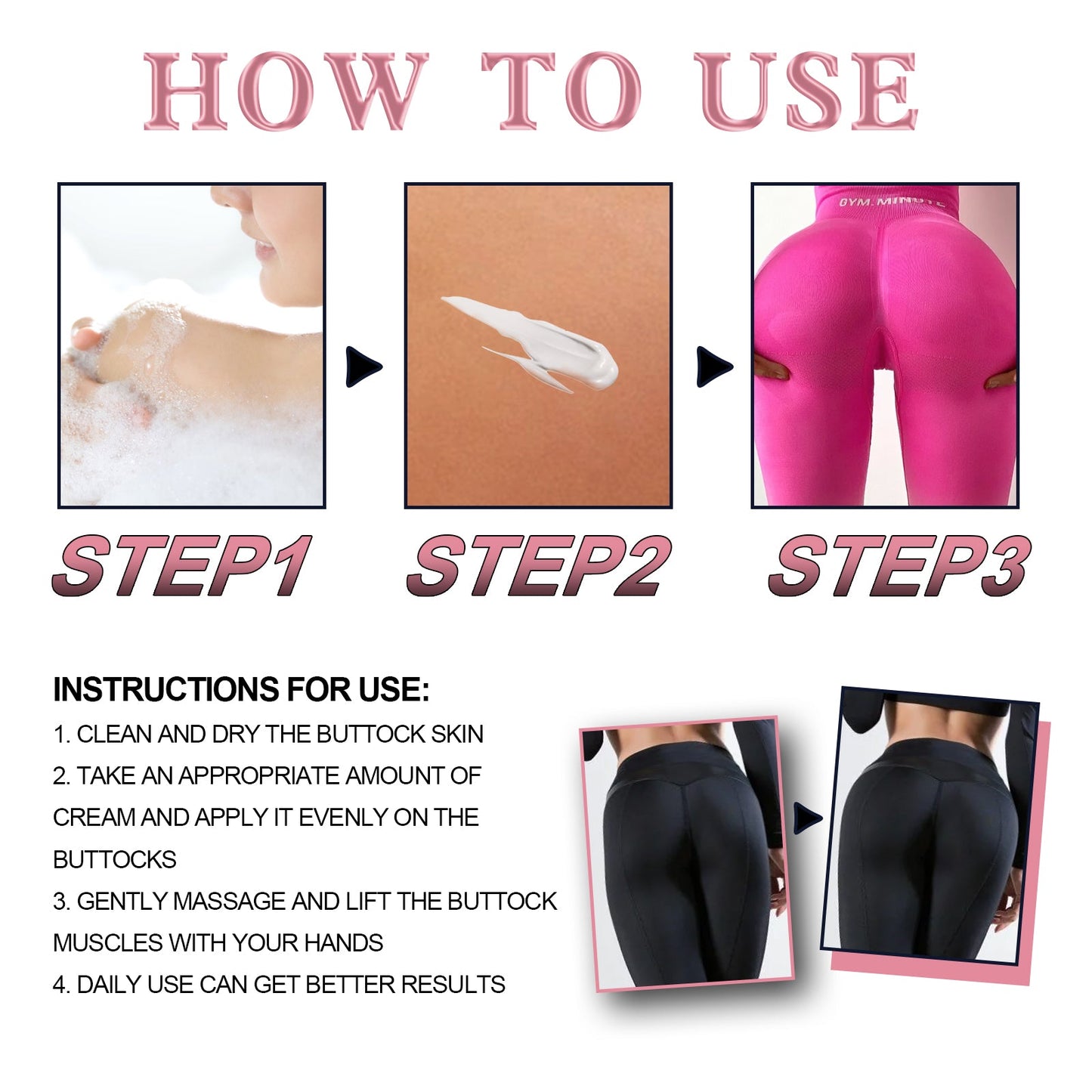 Backside Volumizing Cream, Backside Massage Firming And Firming Skin With Peach Backside Volumizing Cream - DivineLink1 | Electronics, Fitness, Household Essentials | Shop