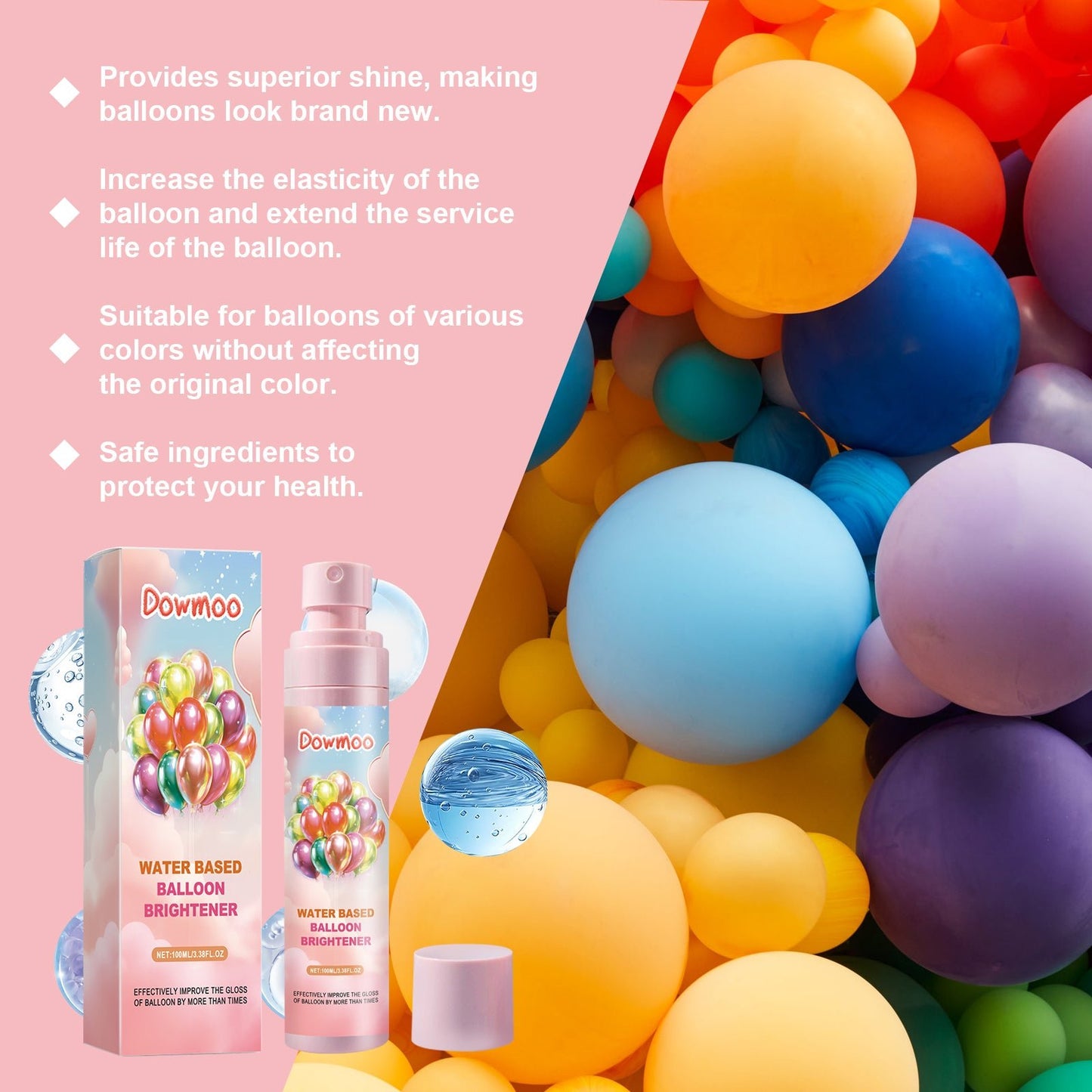 Balloon Brightener Scene Balloon Decoration Appearance Boost Gloss Long - Lasting Portable Brightener - DivineLink1 | Electronics, Fitness, Household Essentials | Shop