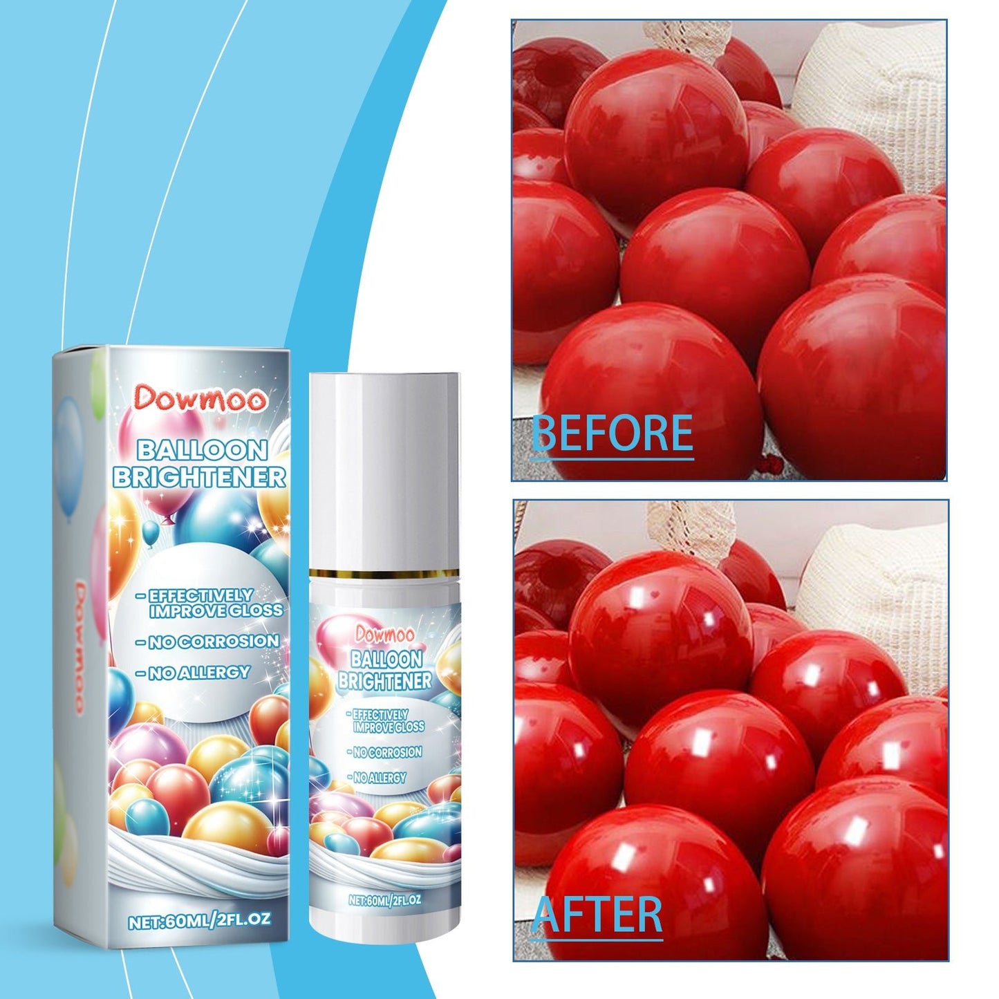 Balloon Decoration Brightener Spray, Balloon Surface Texture Gloss Anti - Oxidation Lasting Shine Spray - DivineLink1 | Electronics, Fitness, Household Essentials | Shop