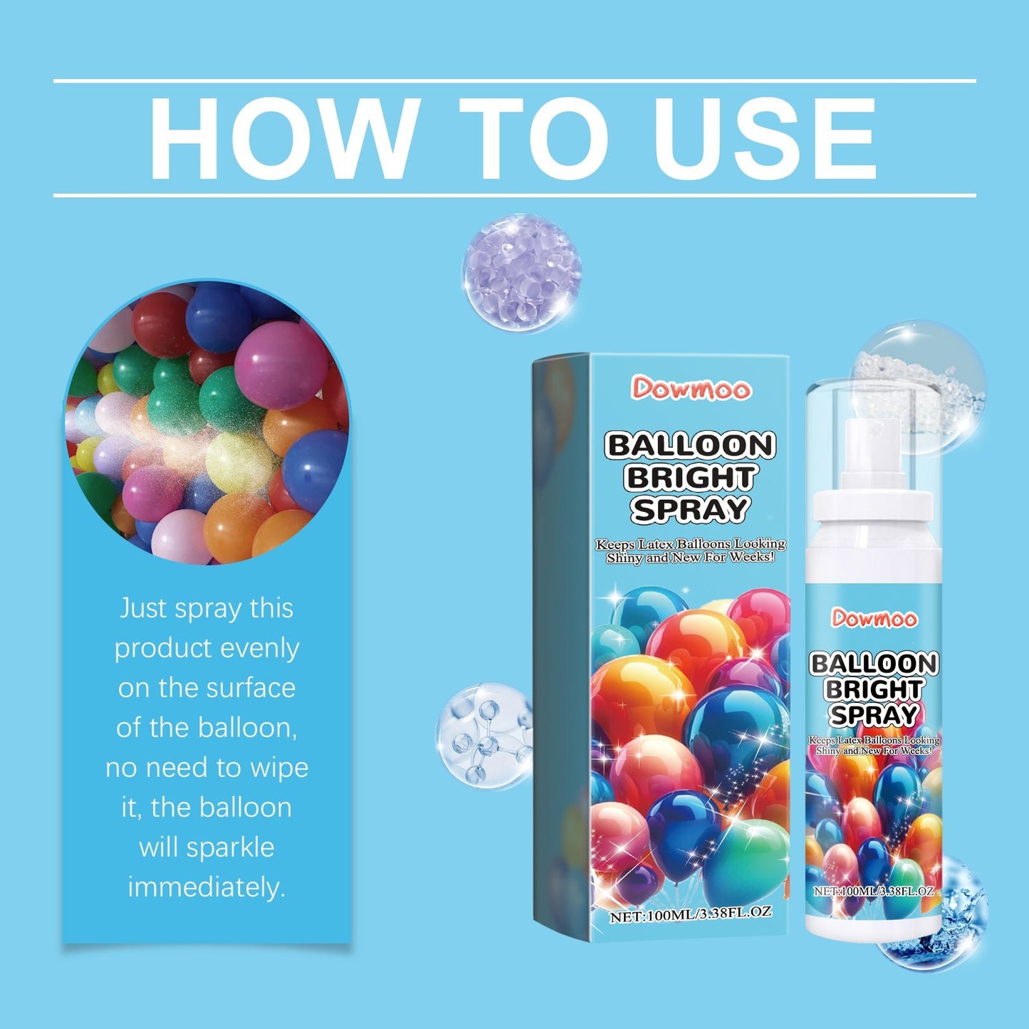 Balloon Highlight Spray, Anti - Oxidation To Keep The Appearance Of The Balloon Bright And Enhance The Gloss Scene Decoration - DivineLink1 | Electronics, Fitness, Household Essentials | Shop