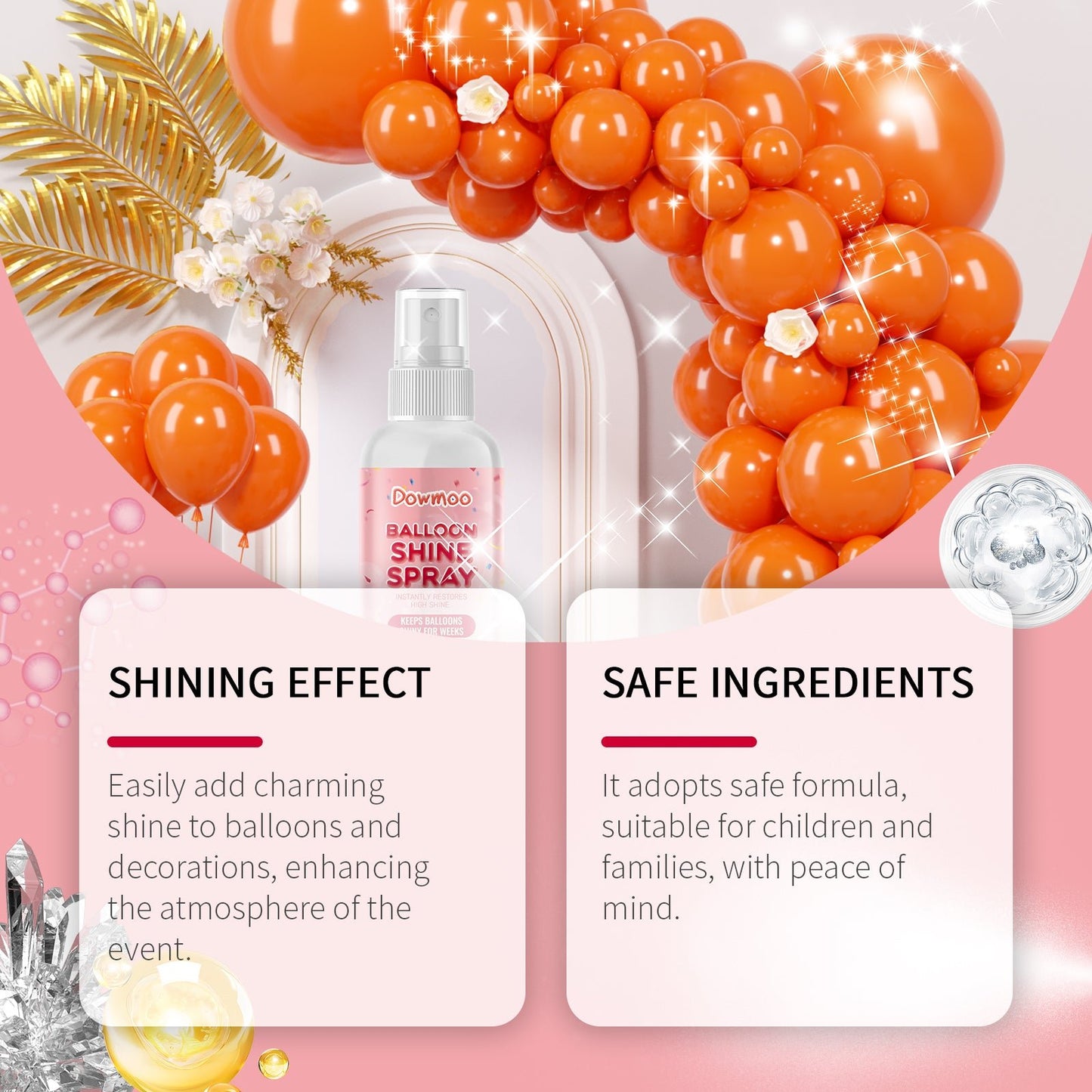 Balloon Shine Spray Brightens Up The Party Atmosphere With Easy To Apply Gloss Latex Balloon Spray - DivineLink1 | Electronics, Fitness, Household Essentials | Shop