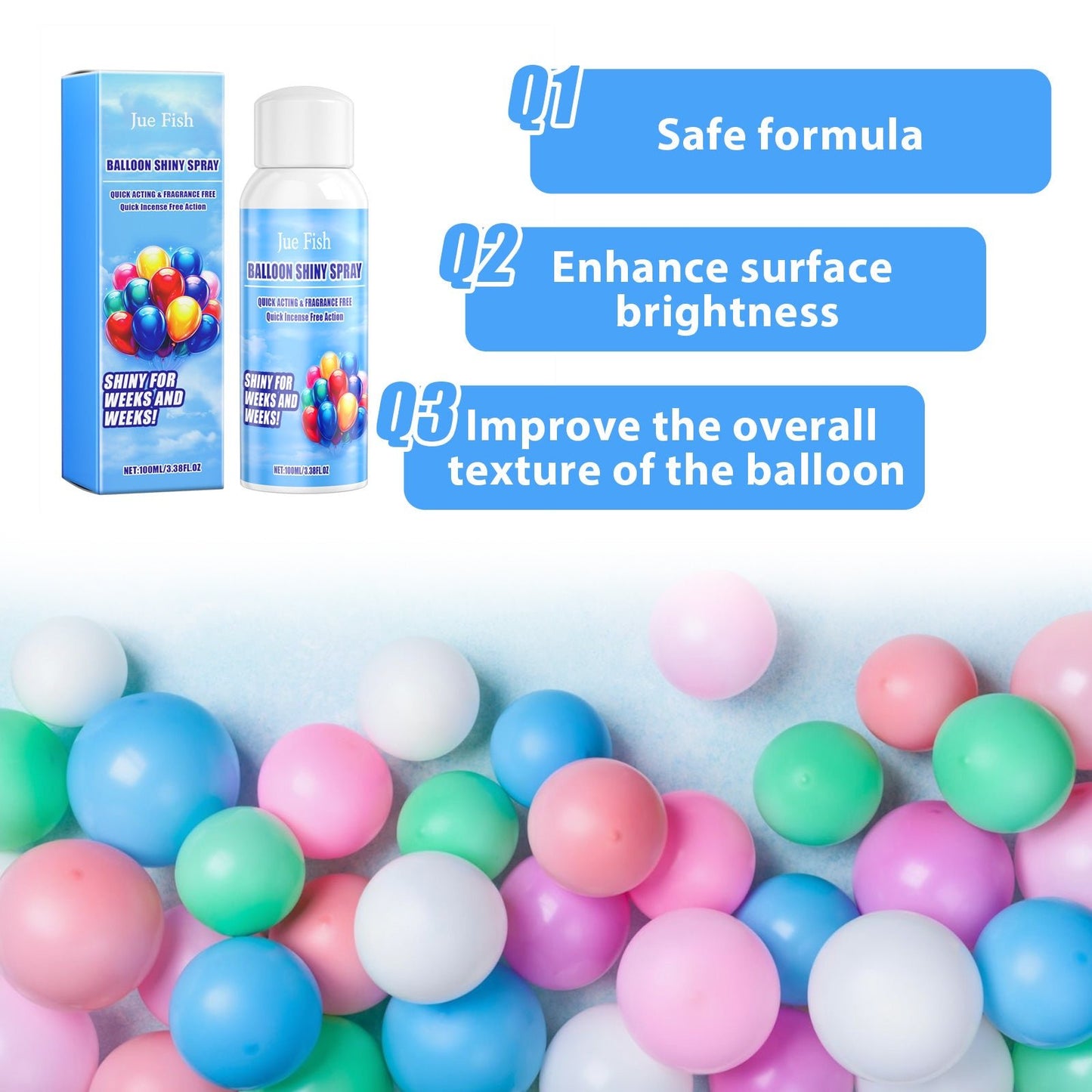 Balloon Shiny Spray, Anti - Oxidation To Maintain The Brightness Of The Balloon Surface Scene Decoration Supplies - DivineLink1 | Electronics, Fitness, Household Essentials | Shop