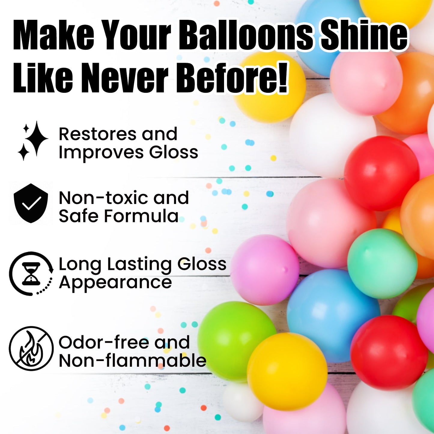 Balloon Shiny Spray, Balloon Safety Long - Lasting Gloss Appearance Polishing Brightening Spray - DivineLink1 | Electronics, Fitness, Household Essentials | Shop
